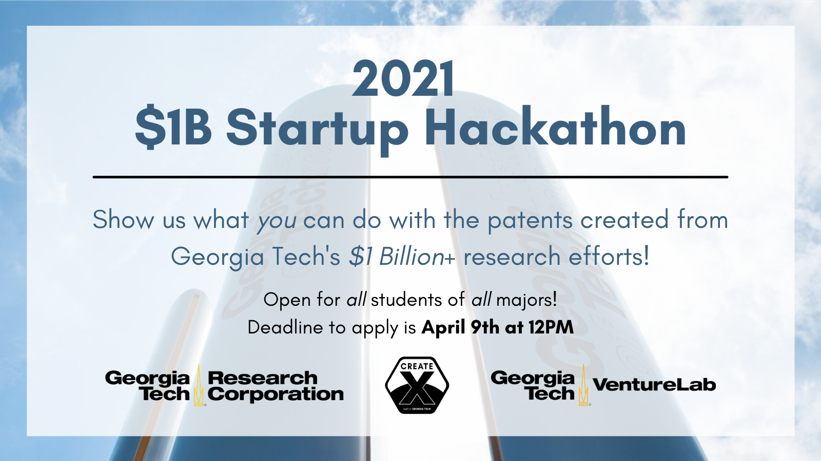 Web Graphic for 2021 Startup Hackathon Event