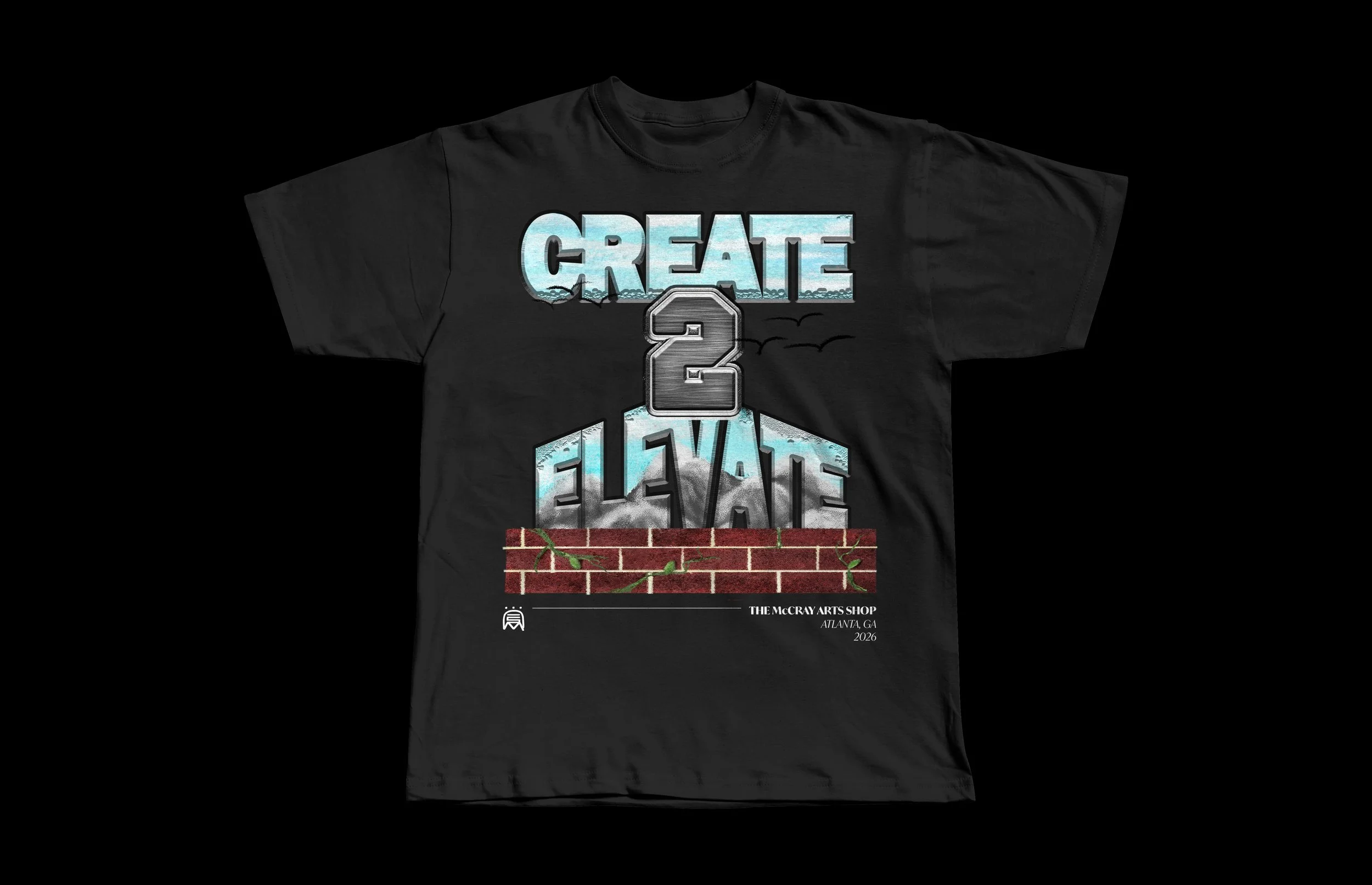 CREATE 2 ELEVATE T-Shirts (Black)