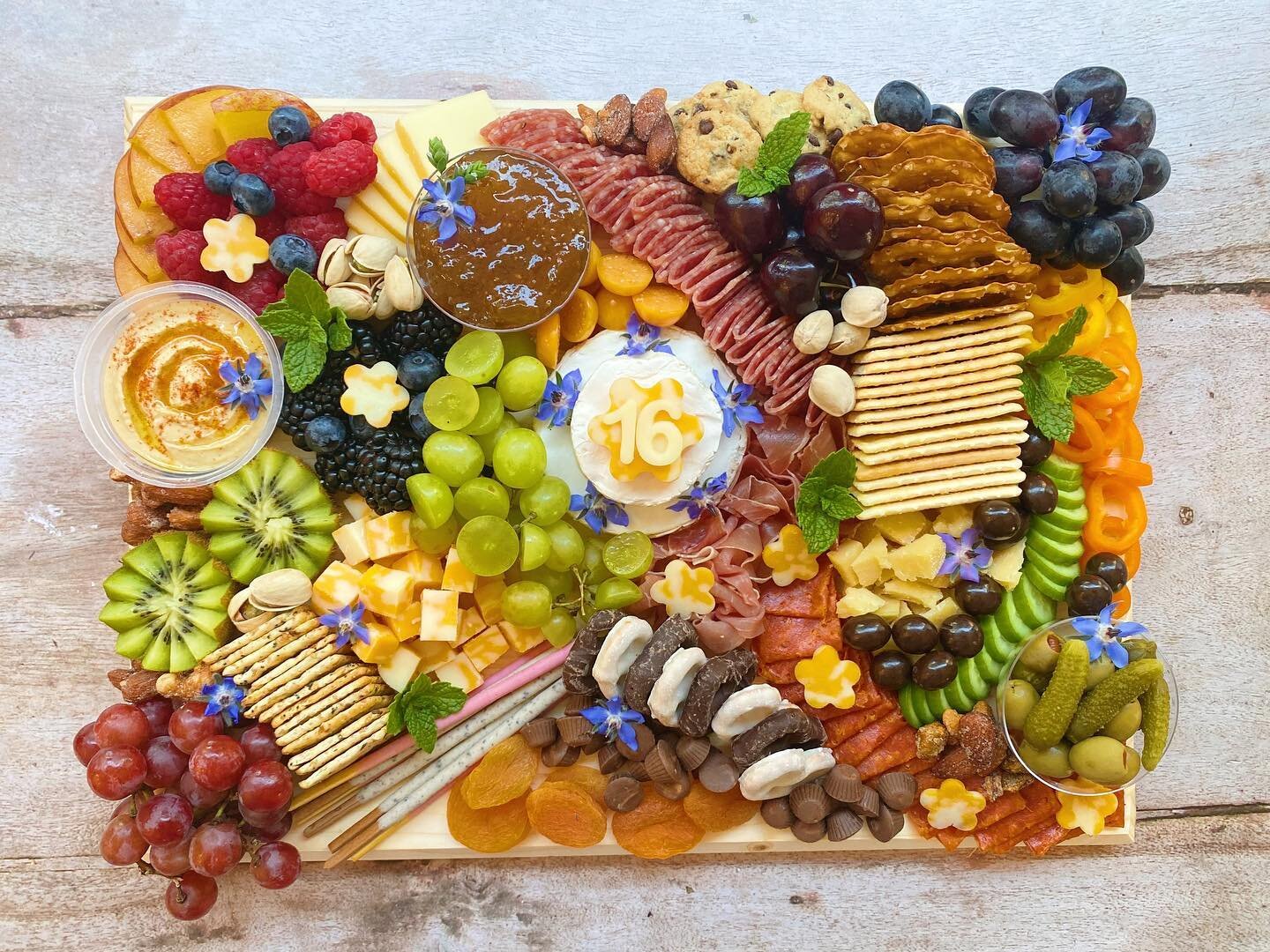 Happy Sweet Sixteen to our sweet celebrant!! 🥳

Last call for Sunday orders! We only have 4pm-6pm time slots left, so DM us if you want one✨

(Pictured: Medium Birthday Board)
&bull;
&bull;
&bull;
&bull;
#itsbriethyme #cheeseboard #charcuterieboard 