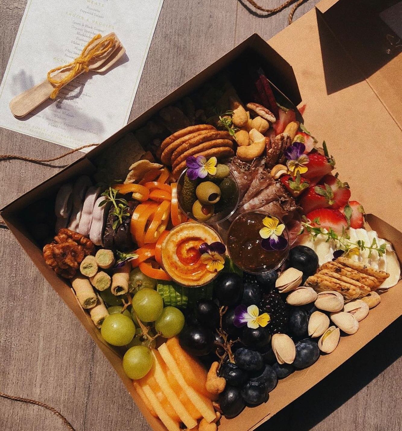 This heat wave had us eating charcuterie all weekend 🥵🔥 Happy labor day, everyone!! ✨

📸: @organiccrouton 

(Pictured: Two is a Party Picnic Box)
&bull;
&bull;
&bull;
&bull;
#itsbriethyme #cheeseboard #charcuterieboard #charcuterieboards #cheeselo
