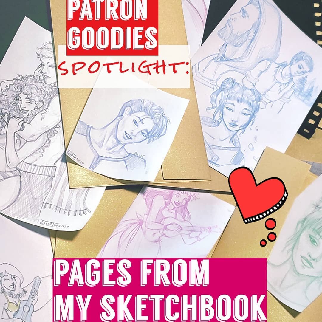 I selfishly love this Patreon reward because it forces me to sketch regularly, which is something I've gotten lazy about over the years haha. Hopefully all these packages have been delivered by now! On to filling up more pages! If you're interested i