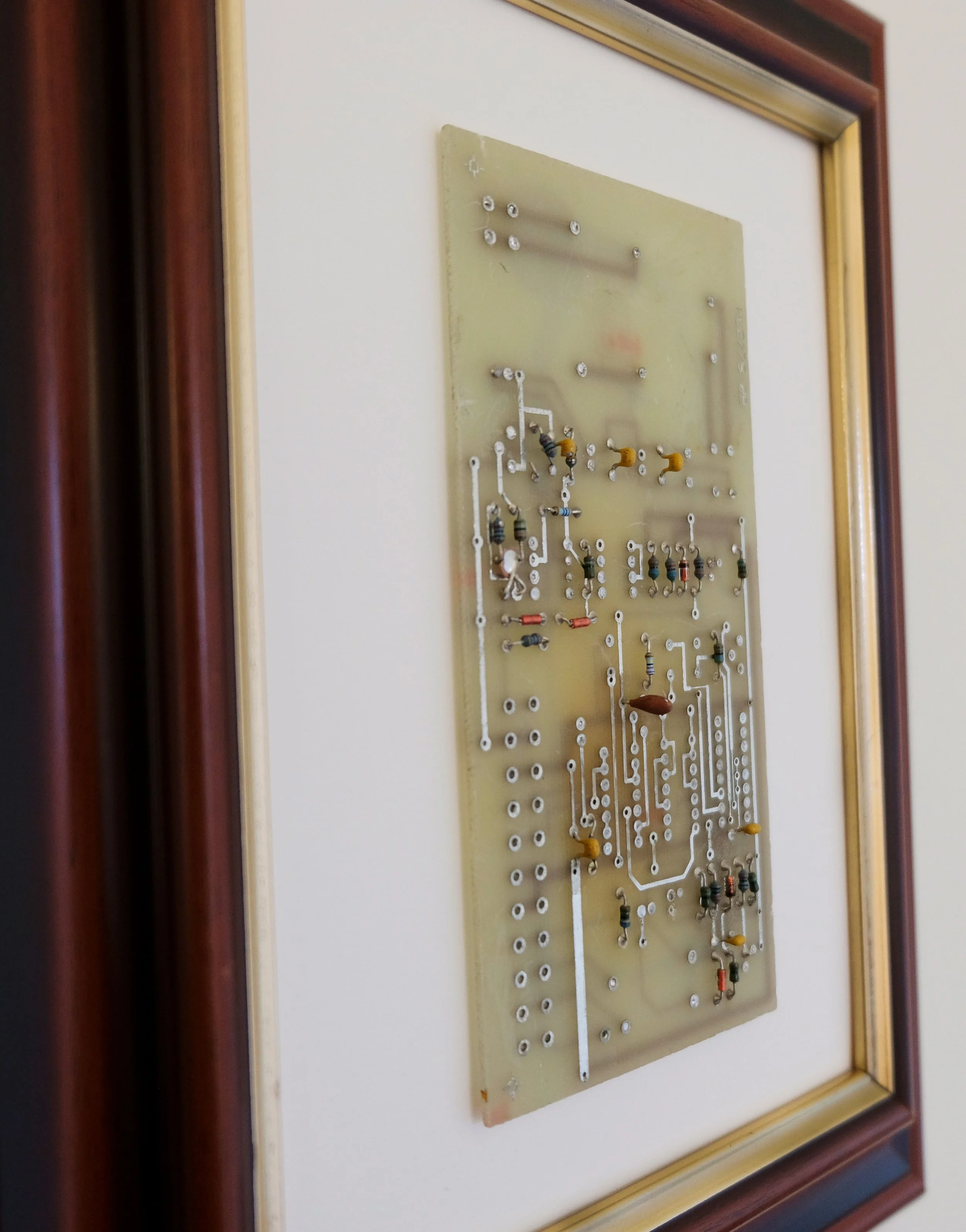 "Avtegninger", 2026, 22.5x27.5cm, circuit board on paper.