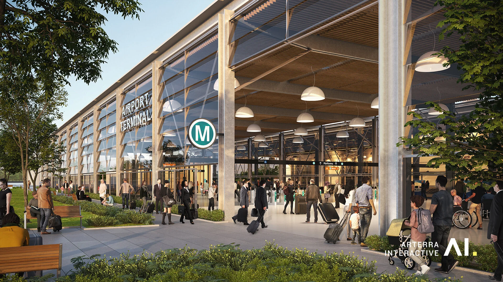 Sydney Metro Airport Terminal Station By Arterra Interactive