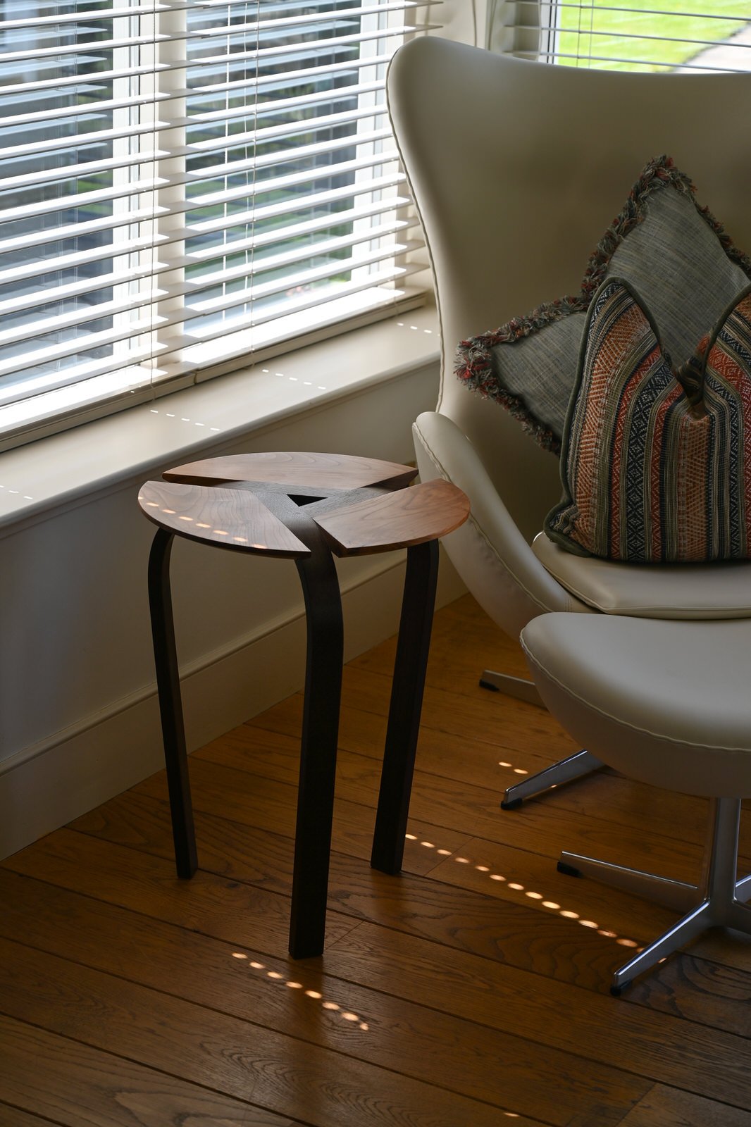 Haiku Side Table - oak and fumed oak.