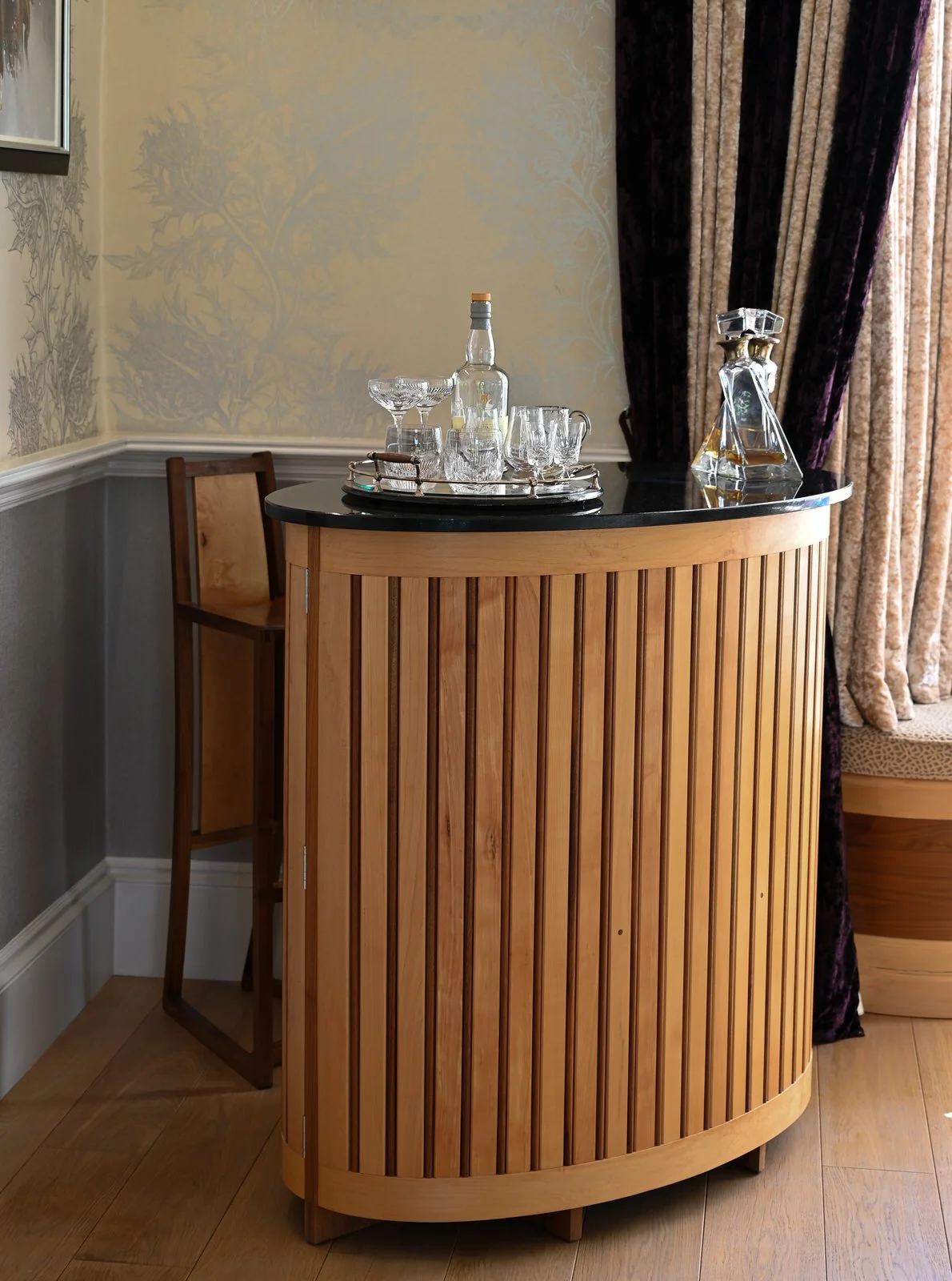 Drinks Cabinet with marble top.