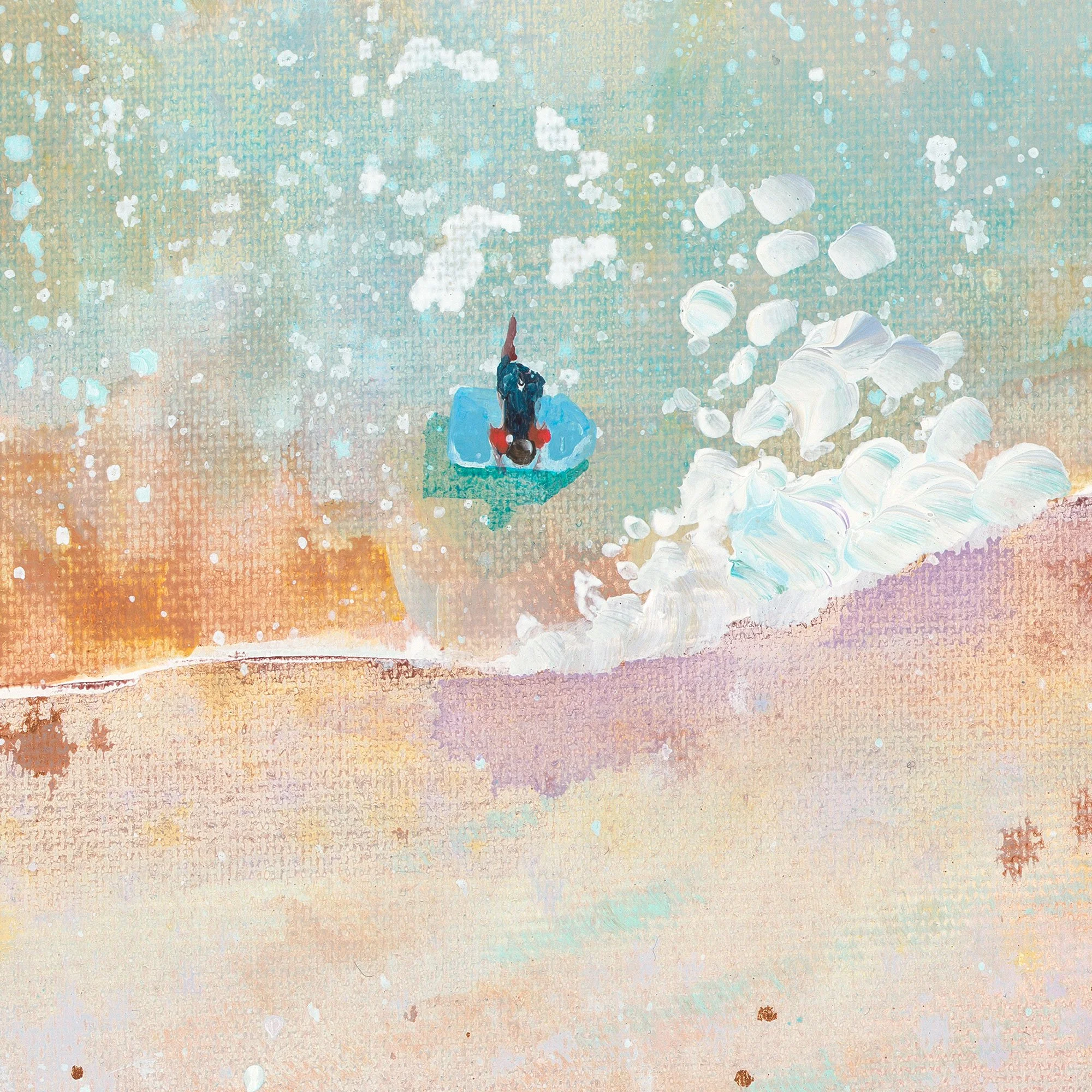 south Devon, coastal print framed by, Lucy young