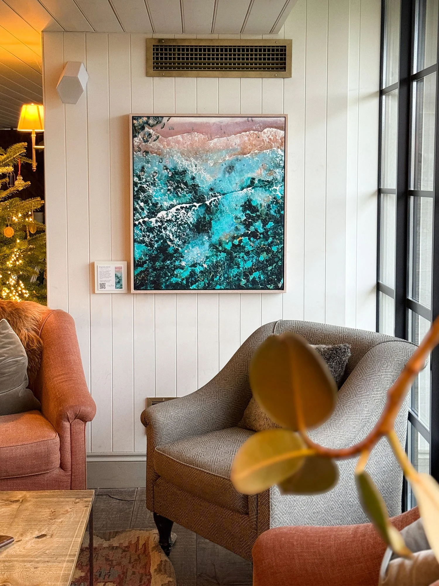 Lucy Young artwork at, gara rock hotel