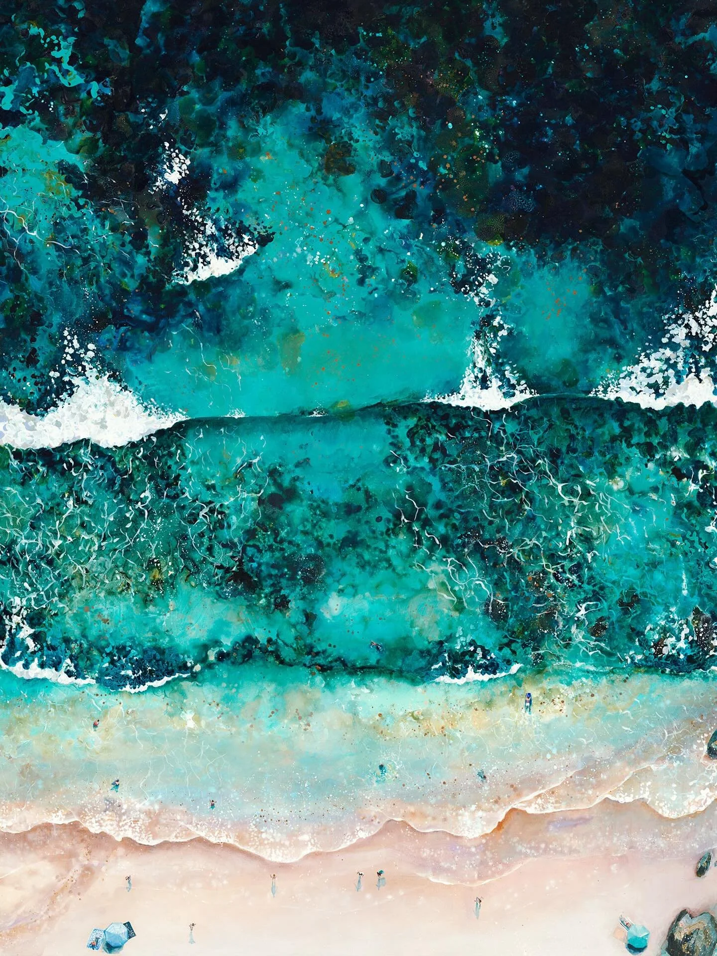 Close up from my latest print &lsquo;Breath of Life&rsquo; 🌊

Link in bio 

#artprint #coastal #coastalinteriors