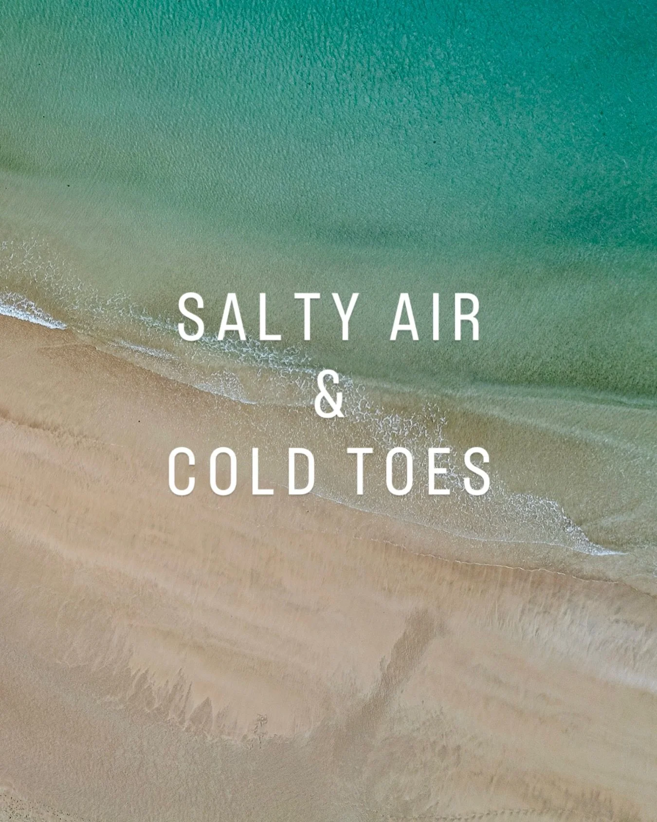 S A L T Y  A I R &amp;  C O L D  T O E S 🌊

Something that always springs to mind when I&rsquo;m heading to the beach in November.

What phrases spring to mind, when you&rsquo;re heading to the beach?

#beach #beachlife #salty