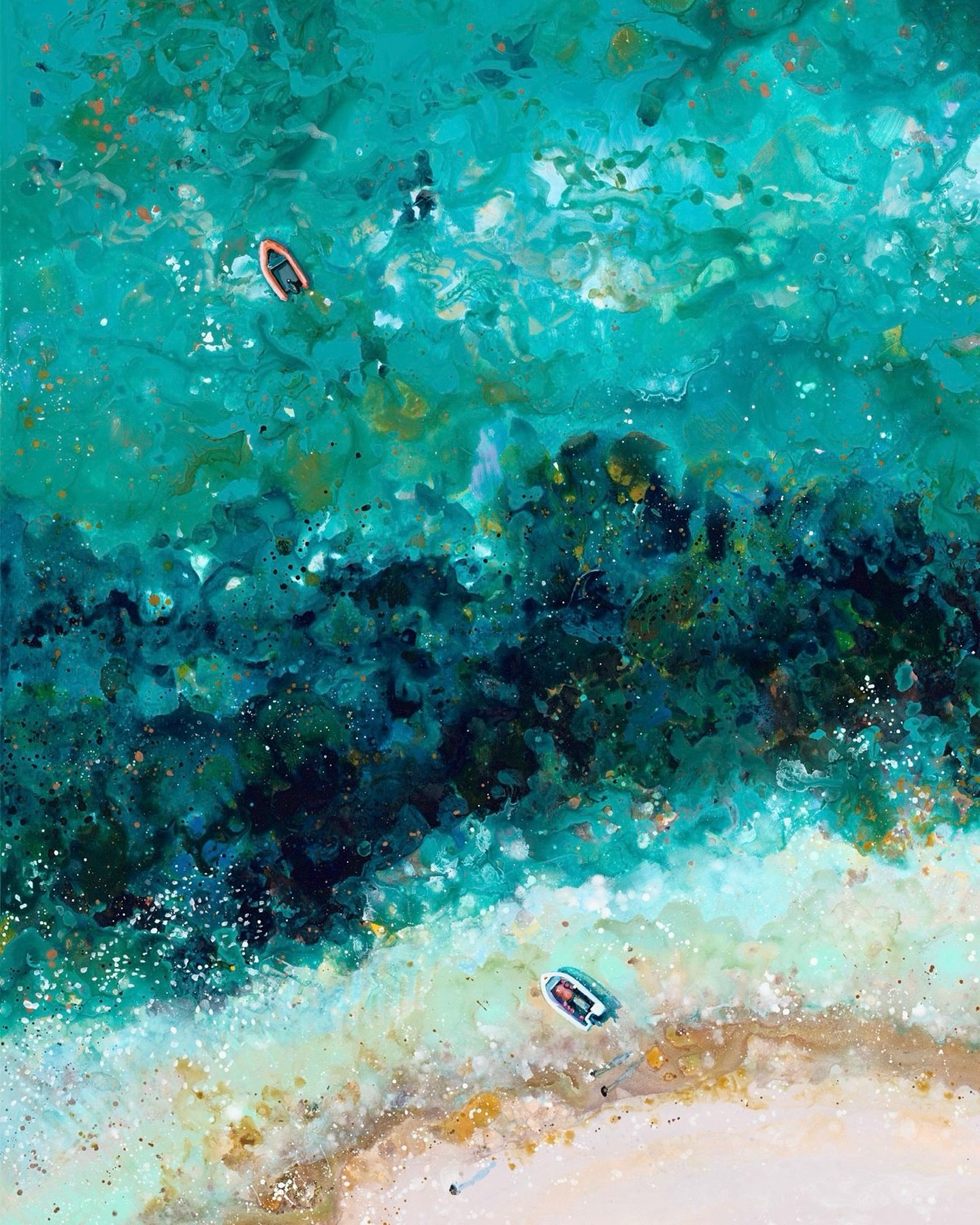 &lsquo;I N K Y  W A T E R&rsquo;

A close up from a new limited edition print coming very soon.

Join my newsletter to be the first to hear.

Comment &lsquo;YES&rsquo; if you&rsquo;d like to join the party.

Warmest wishes,

Lucy 🌊✨

#aerialseascape