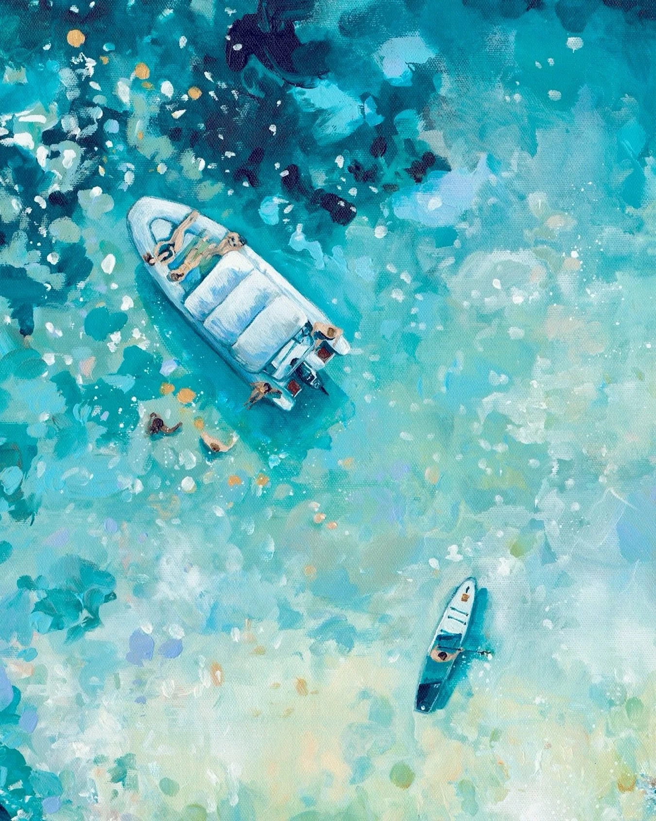 B E A C H  L A N D I N G 🚣

Close up from my 2023 original painting &lsquo;Beach Landing&rsquo;

Acrylic on canvas

#coastalart #seascape #aerialartistpainting #aerialartist