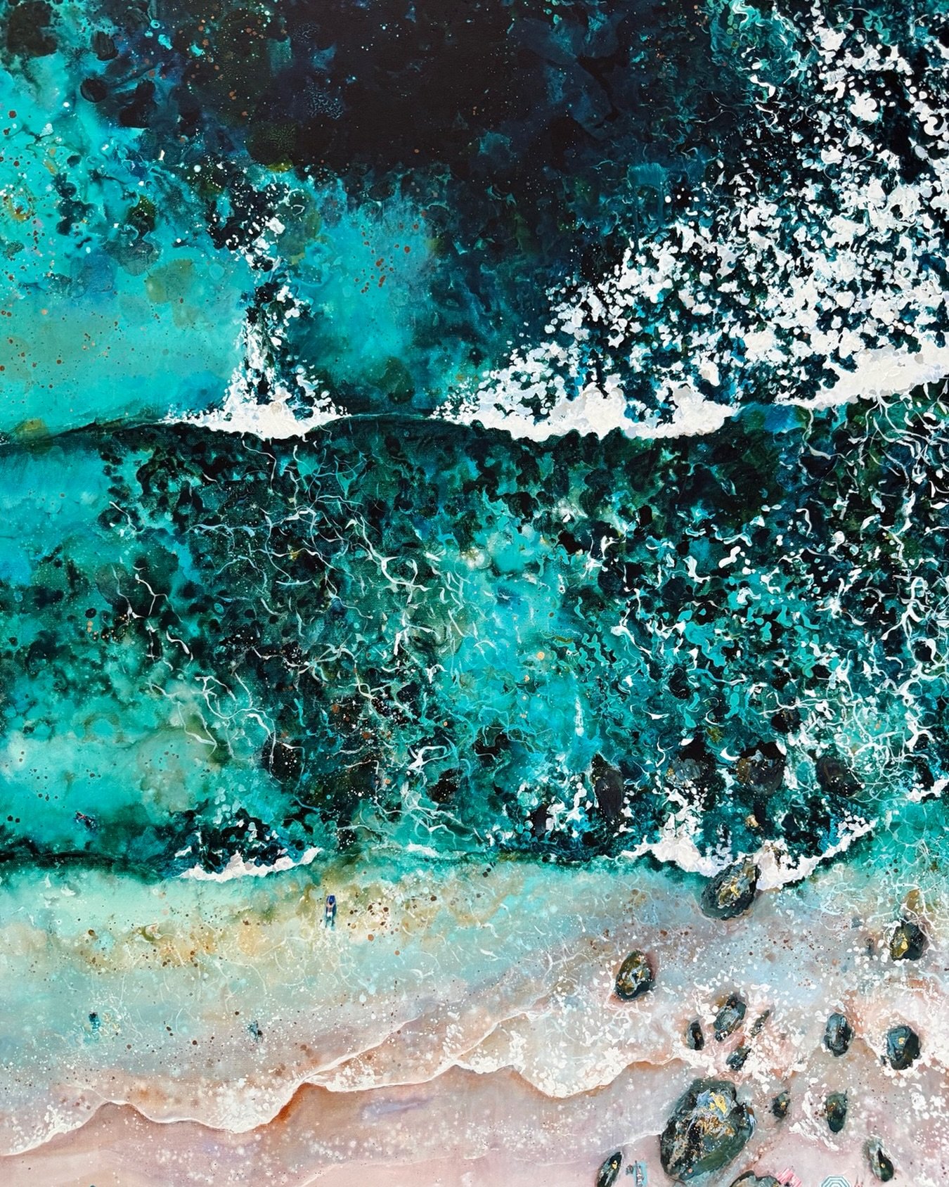 &lsquo;Eternal Waves II&rsquo;

Aerial seascape art by Lucy Young

#aerialseascapepainting