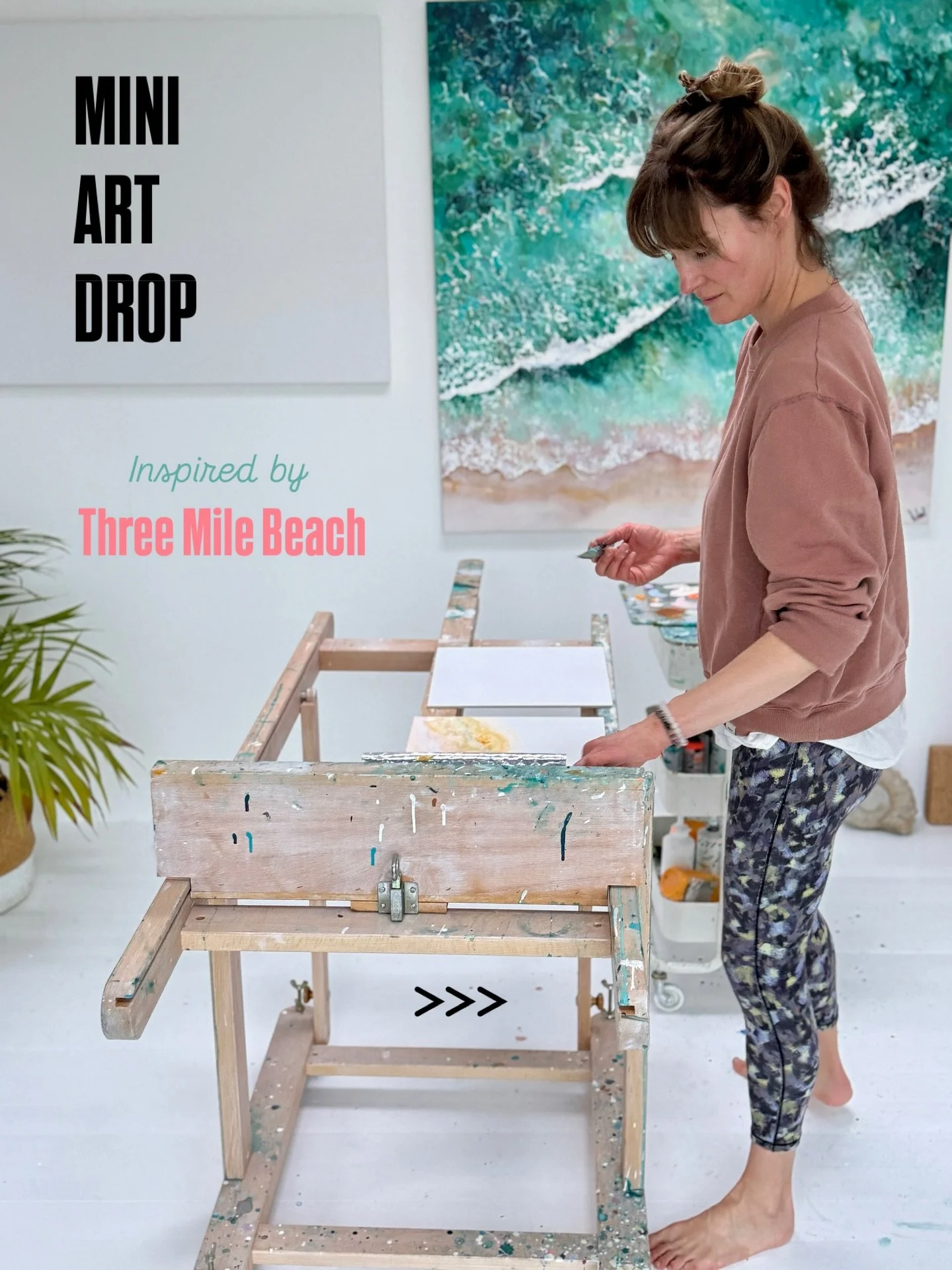 M I N I  A R T  D R O P. 🖌️

I&rsquo;m launching four mini artworks, inspired by Gwithian beach ~ Cornwall from my recent stay with @threemilebeach 

30 x 30cm Acrylic on board framed in solid oak frames.

Launching Friday 6th February to my newslet