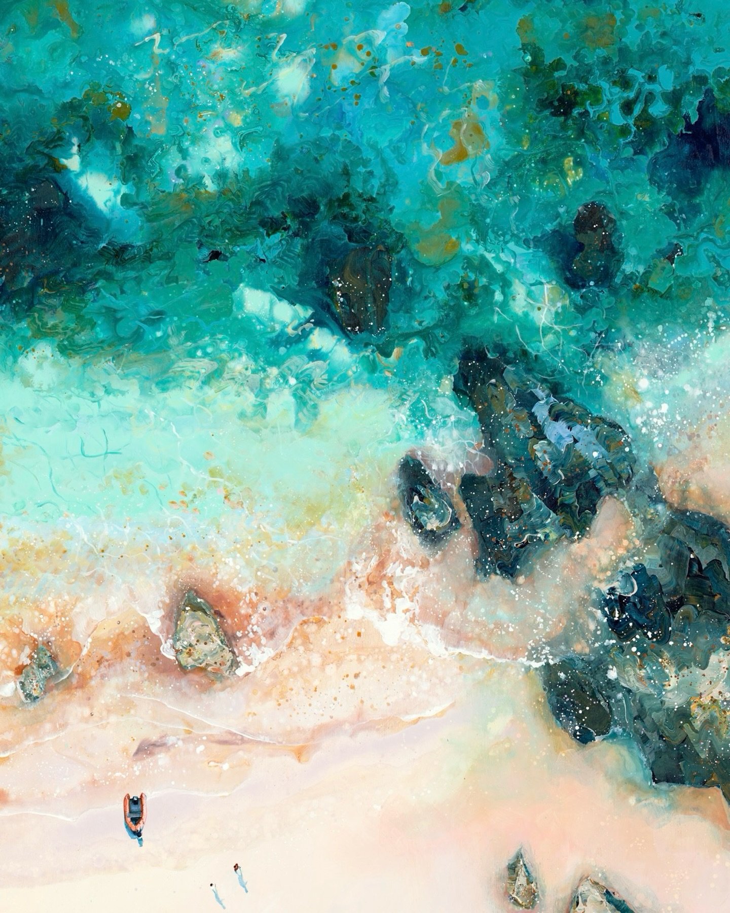 A close up from &lsquo;Coastal Calling&rsquo; 

Original Art 2025

#coastalliving