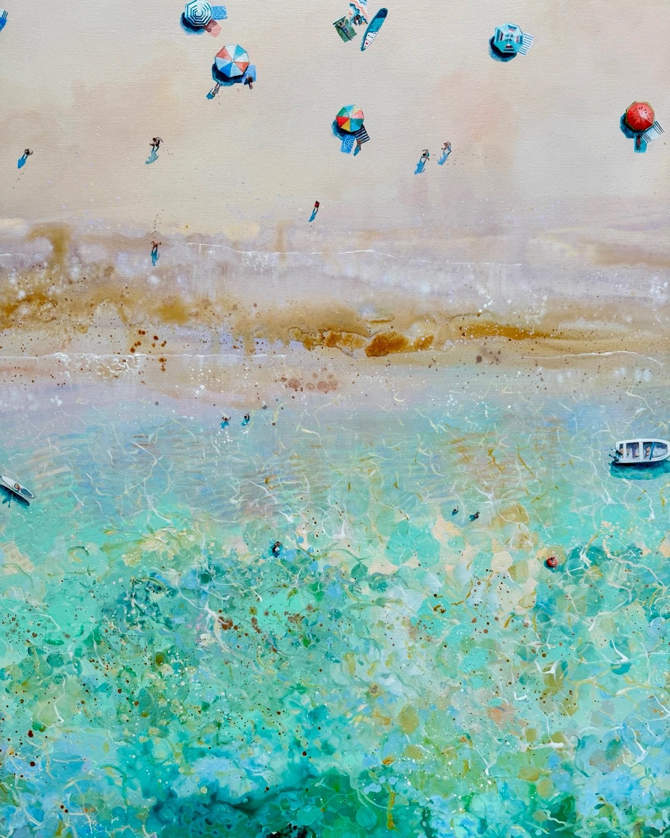 Close up from my original art.

Find out more by visiting my website.

#aerialseascapes #artfromabove