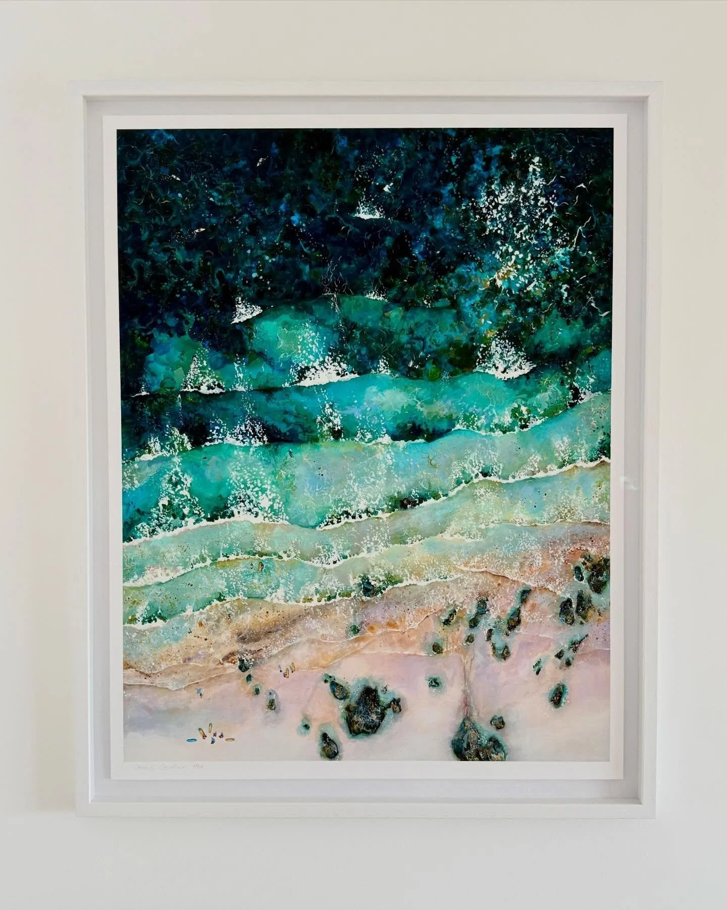 &lsquo;Graceful Gwithian&rsquo;

Framed in a simple white frame, float mounted and glazed with &lsquo;Art Glass&rsquo; for minimal reflections.

Exclusively available from my website.

All prints come unframed. Please use your local framer, I can rec