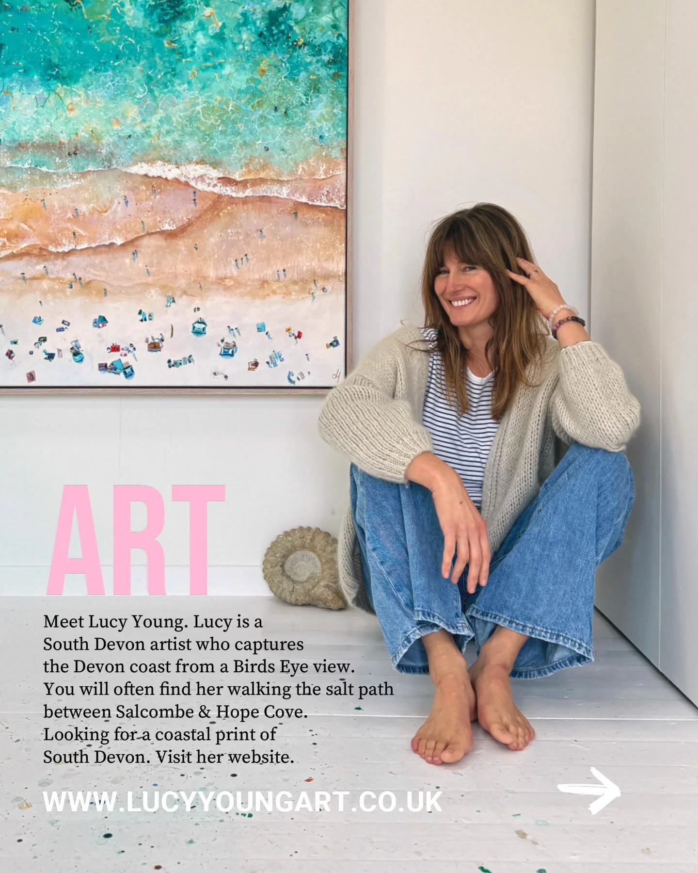 A little bit about me.

Hi I&rsquo;m Lucy ✨, and I&rsquo;m so glad you&rsquo;ve stopped by.

There is a specific kind of magic found where the rolling hills of the South Hams meet the salt-spray of the English Channel. 

Whether it&rsquo;s the rugged