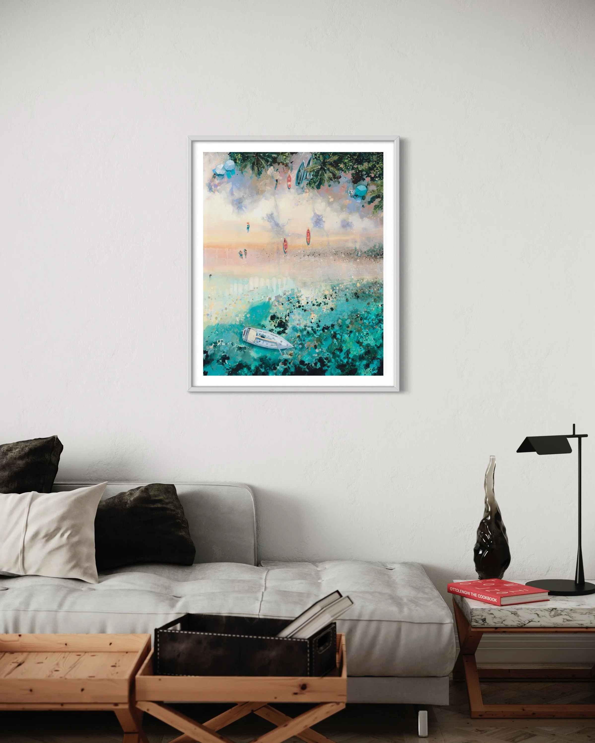 wall art by, Lucy young, aerial seascape artist