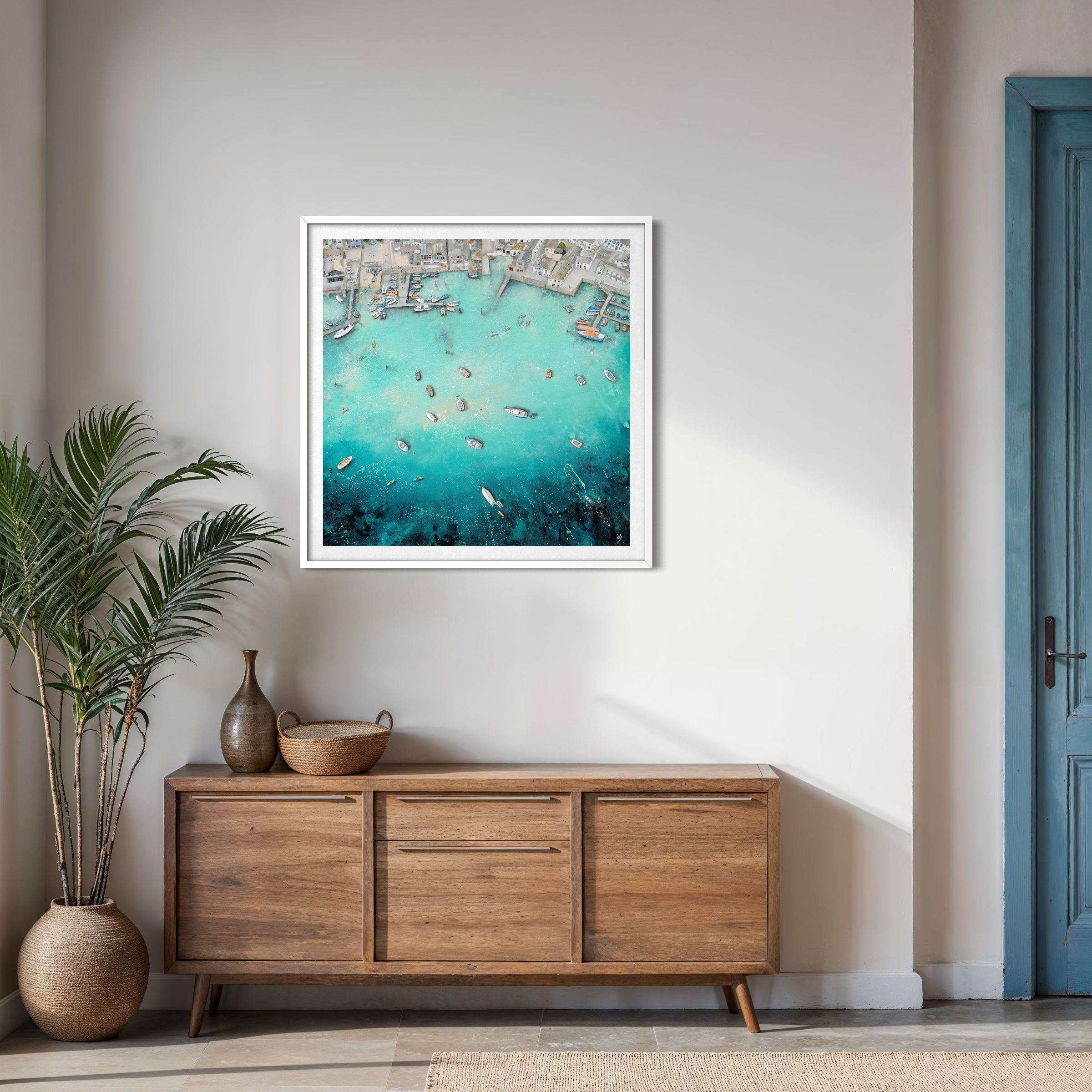 spirit of salcombe art print harbour and RNLI lifeboat iconic Sout Devon Maritime Art by Lucy Young