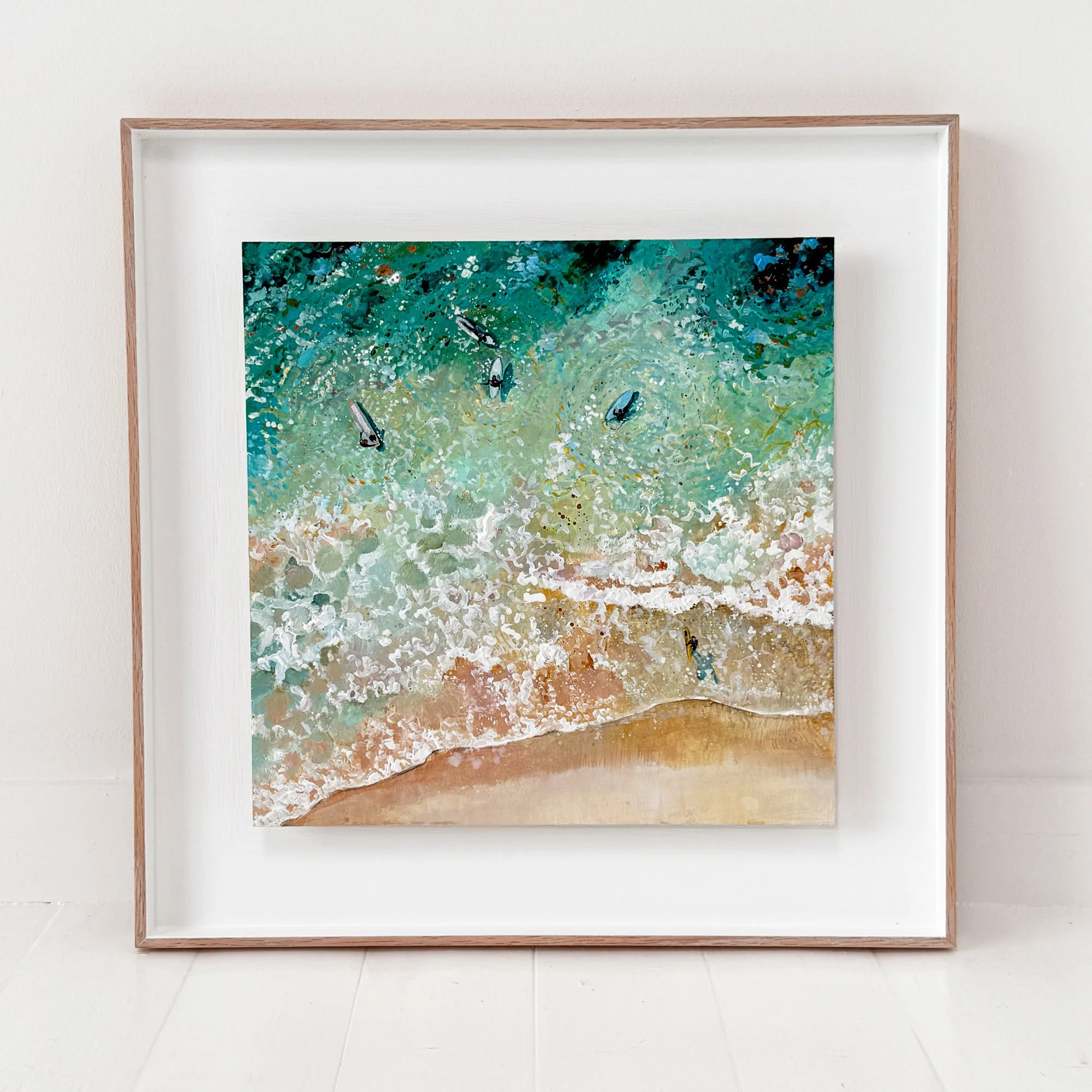 'Meet You Out There'  | Gwithian Beach Cornish Painting | Three Mile Beach