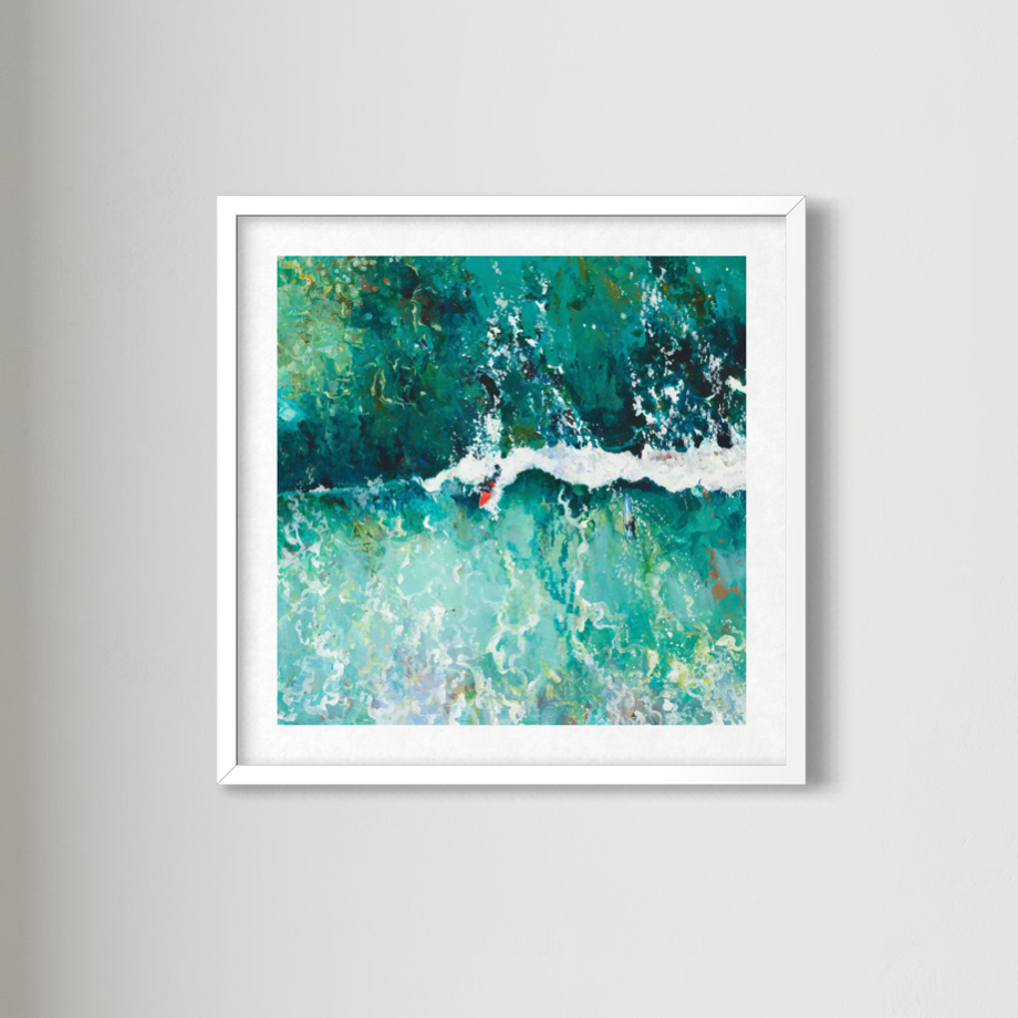 'Follow The Flow' Art Print | Gwithian Beach St Ives Bay | Cornish Giclée Print