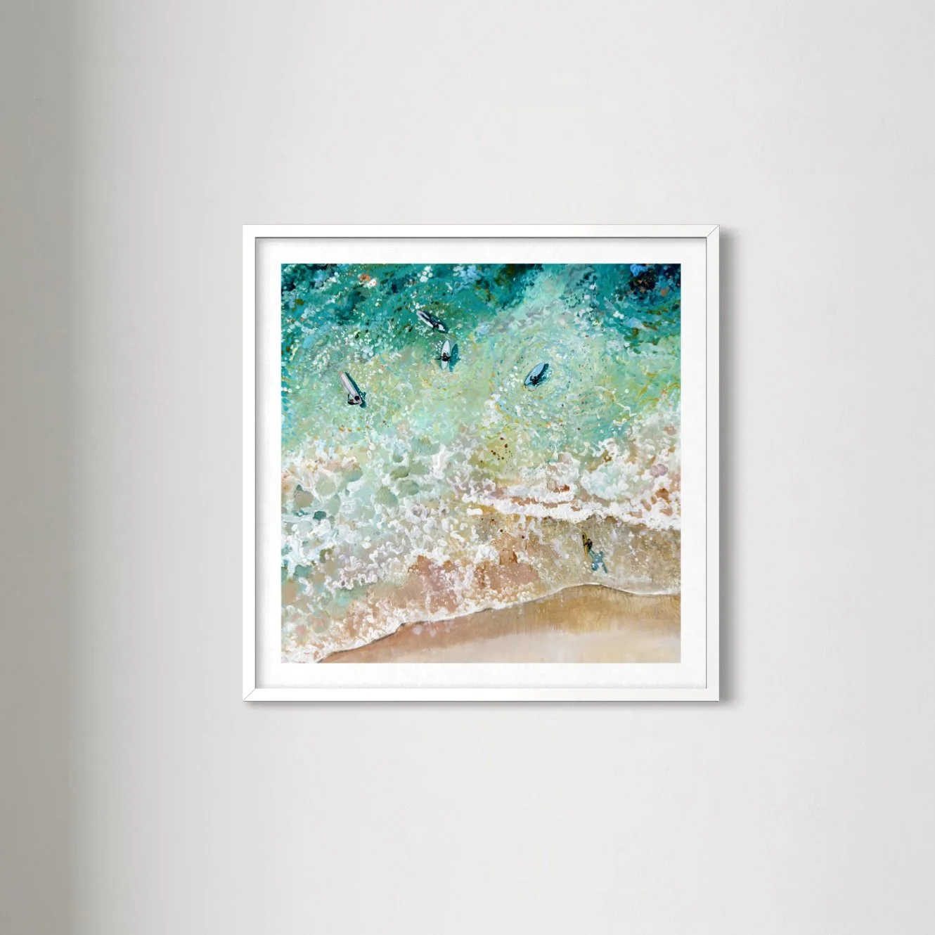 'meet you out there' cornish surf print by cornish artist Lucy Young, printed in cornwall