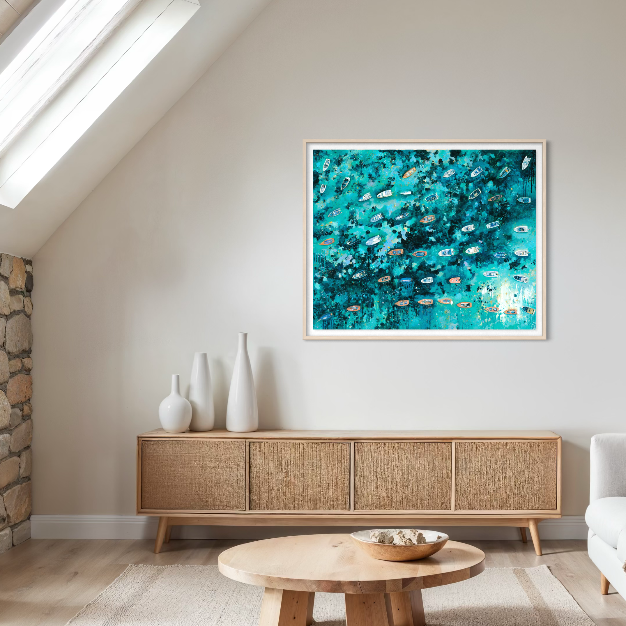 'Rising Light' Art Print | Salcombe Harbour Traditional Yawls | Devon Fine Art Print