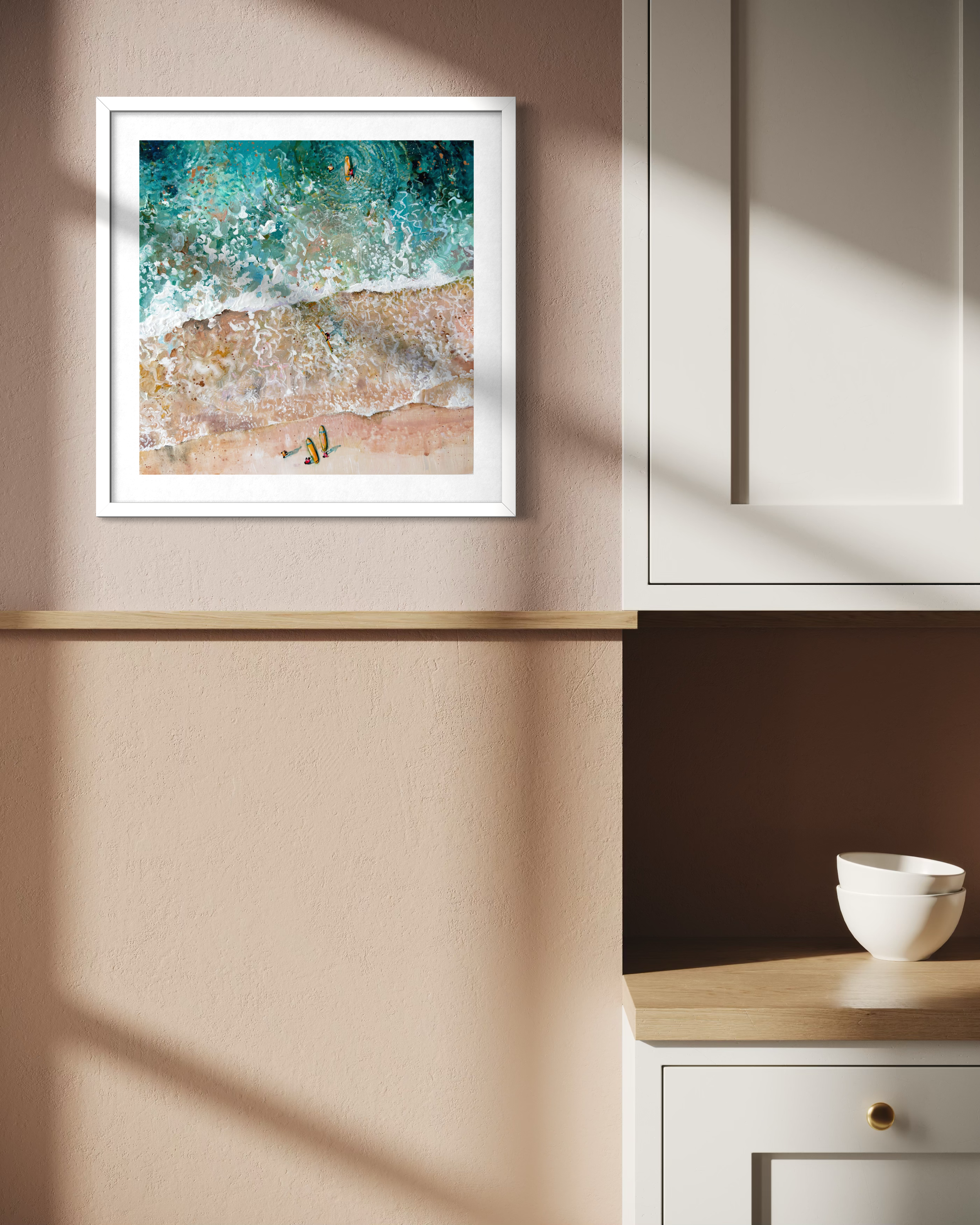 cornish coastal print by coastal artist Lucy Young