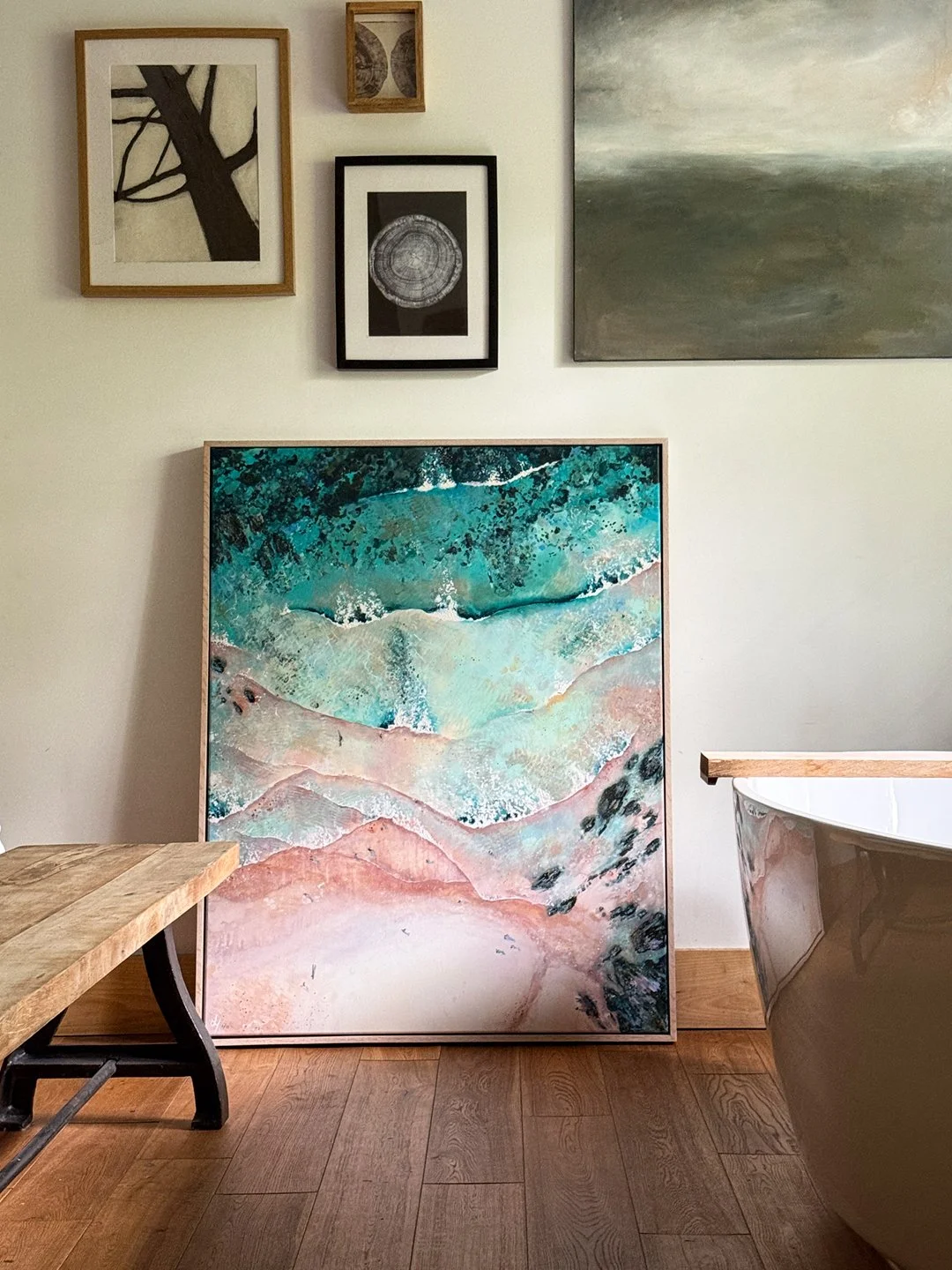The Bay | Hand Finished Limited Edition Canvas Print | Lucy Young Studio