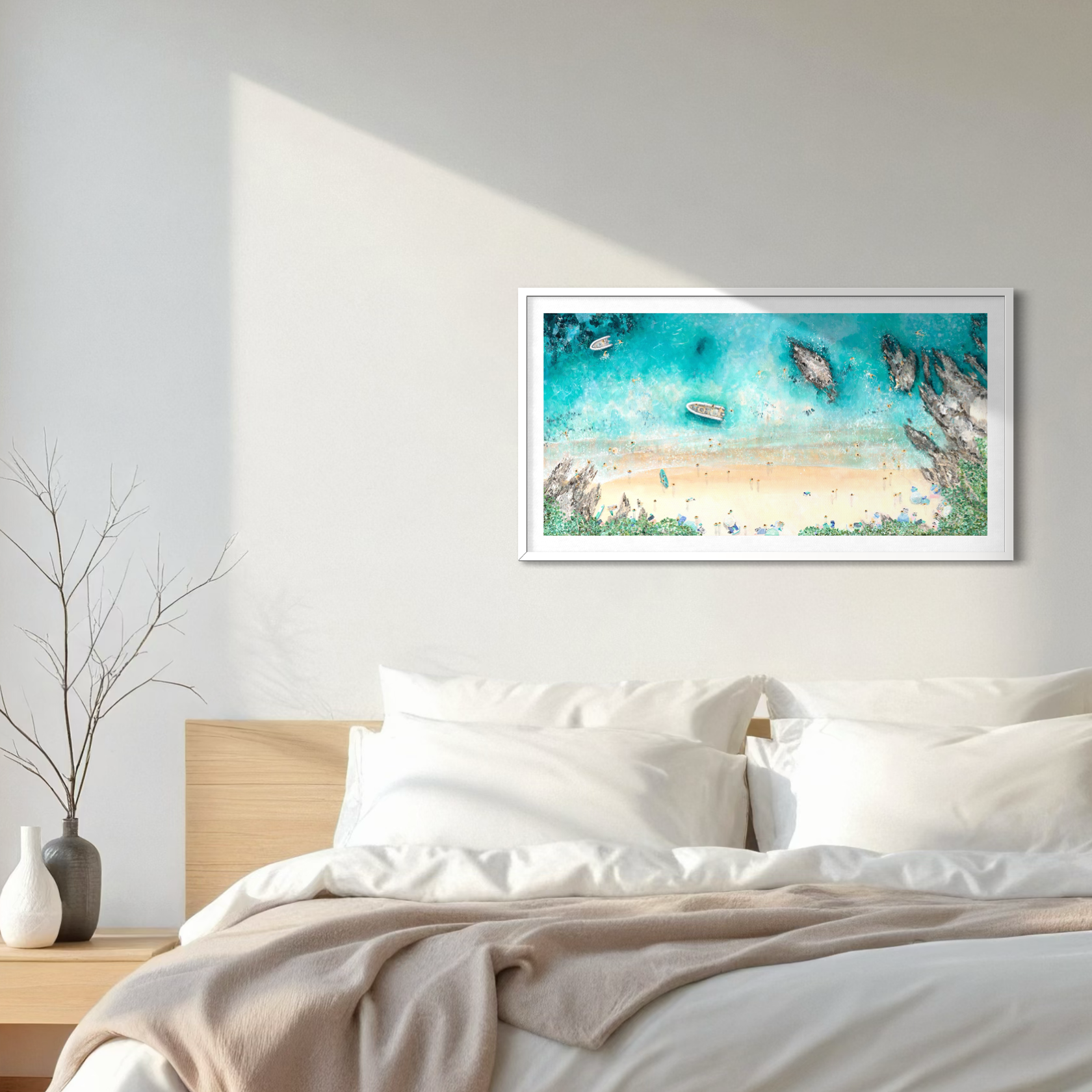 'Sunny Cove' Art Print | Salcombe Estuary Panoramic | South Devon Giclée Print