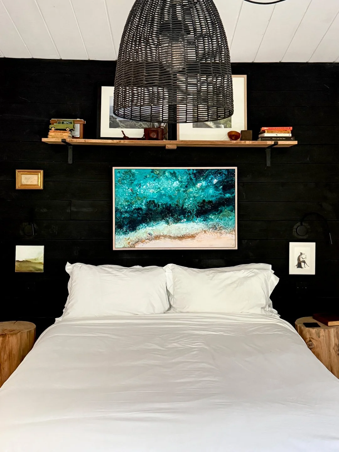 Inky Waters | Hand Finished Limited Edition Canvas Print | Lucy Young Studio