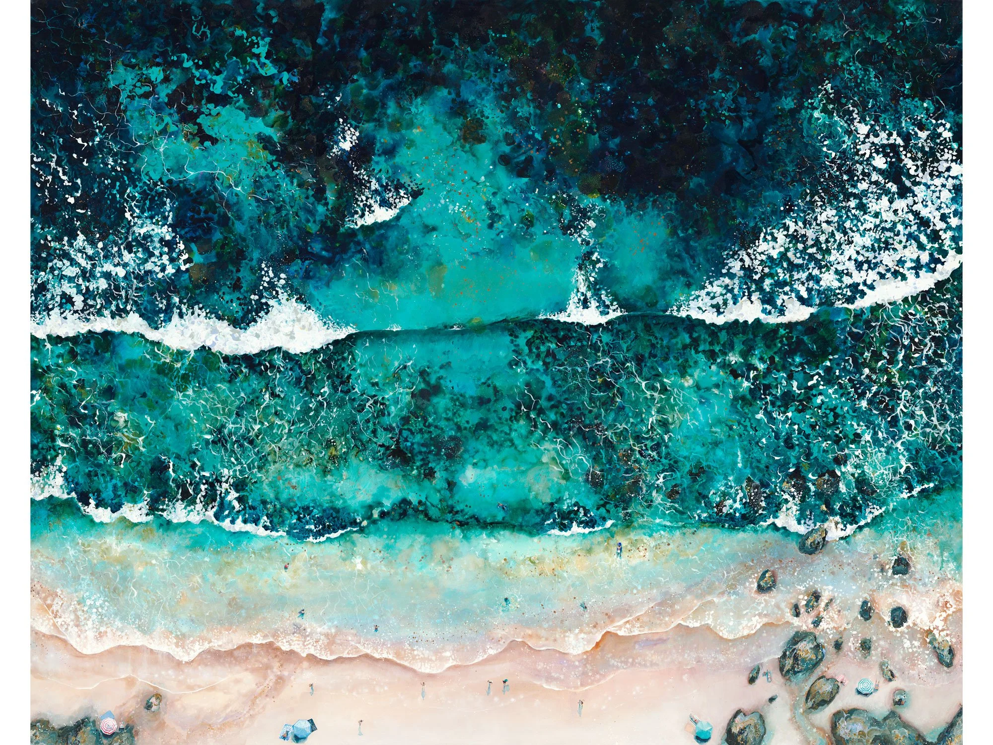 gara rock painting by, Lucy Young, Salcombe artist