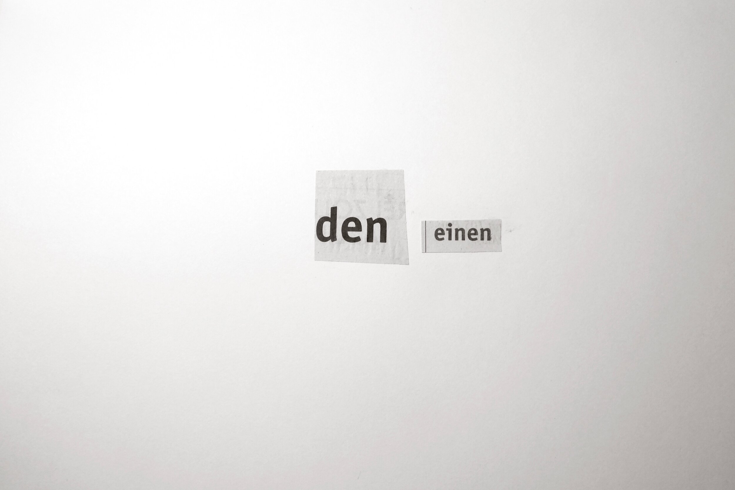 DEN EINEN