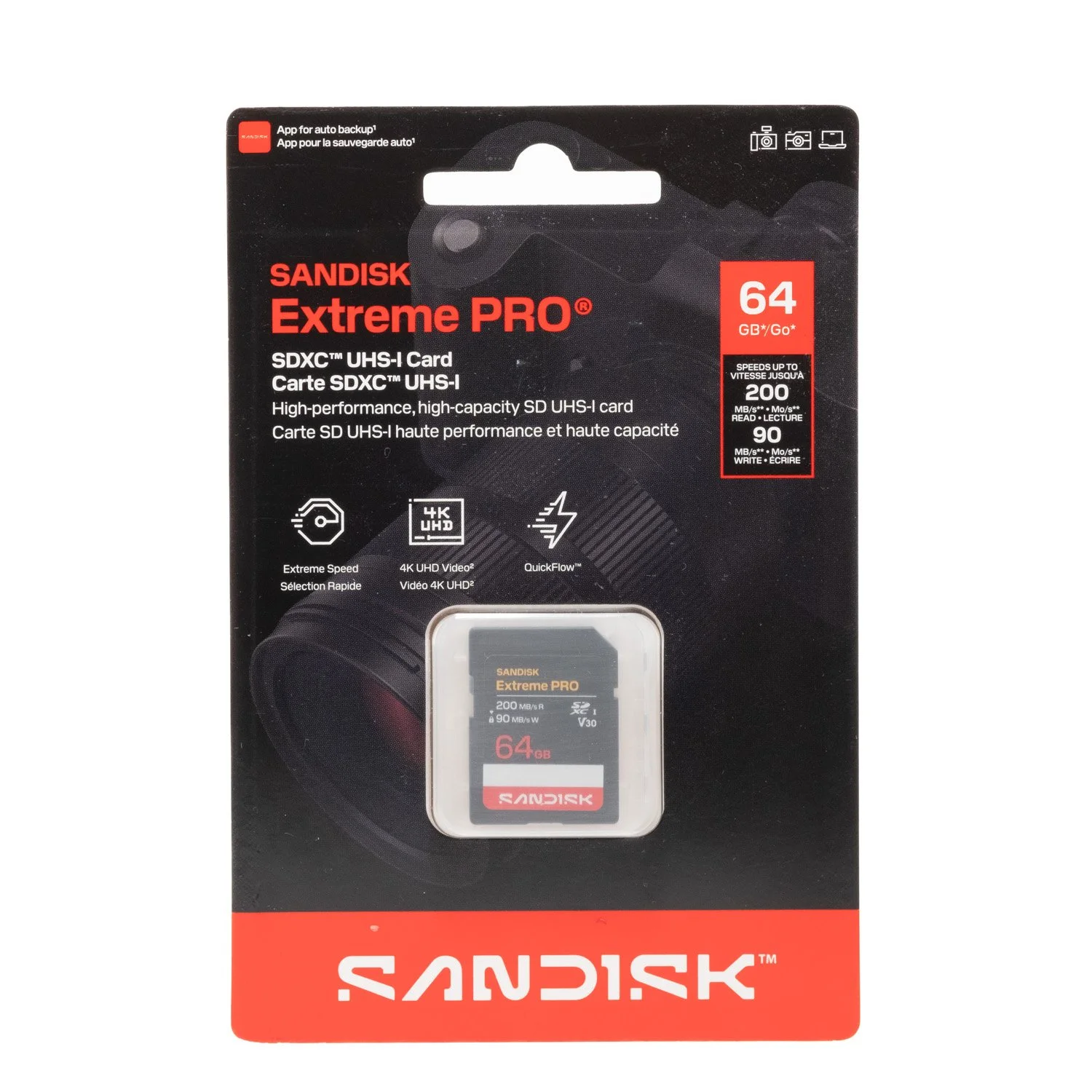Tarjeta SD 64GB 200 mb/s SanDisk
