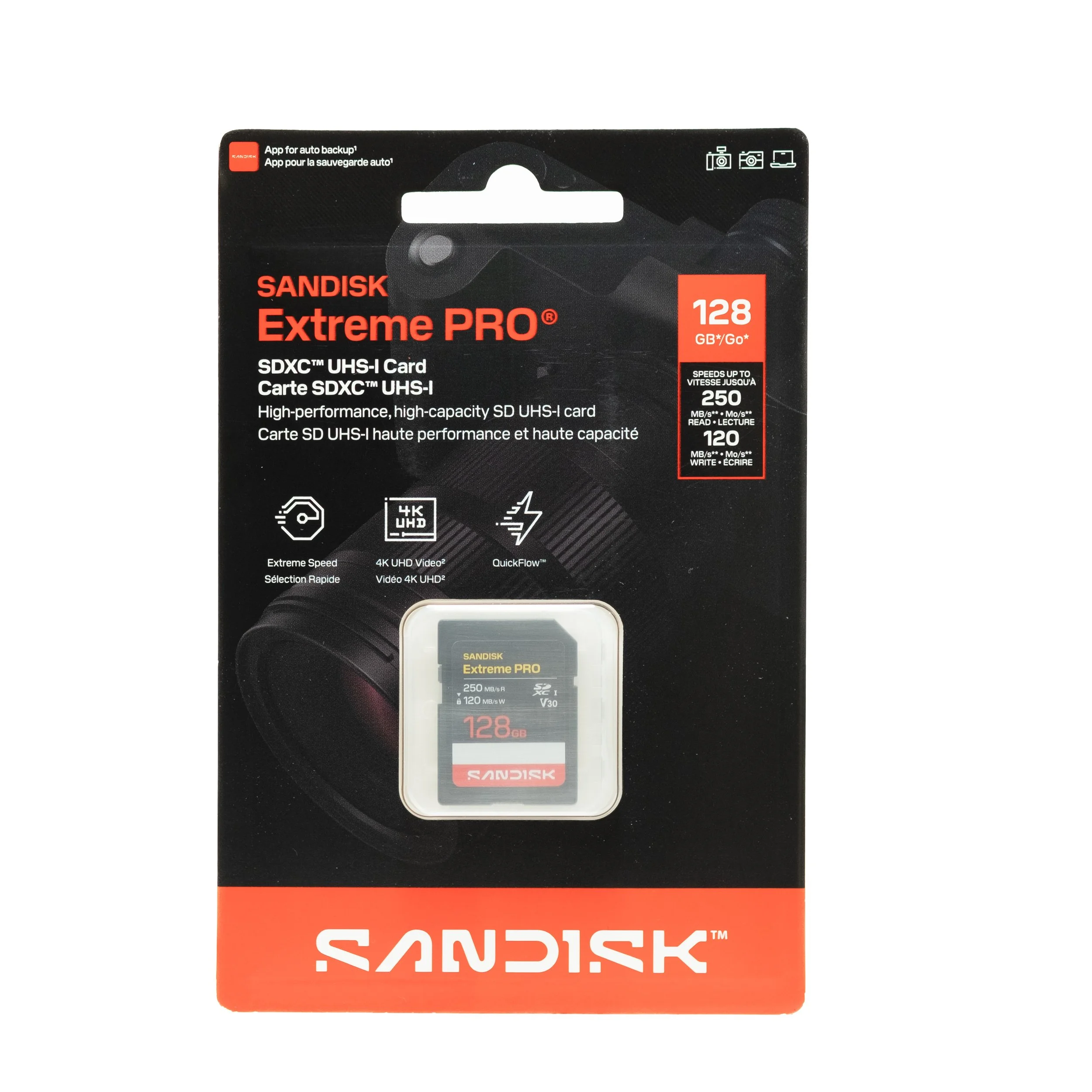 Tarjeta SD 128GB 250 mb/s SanDisk