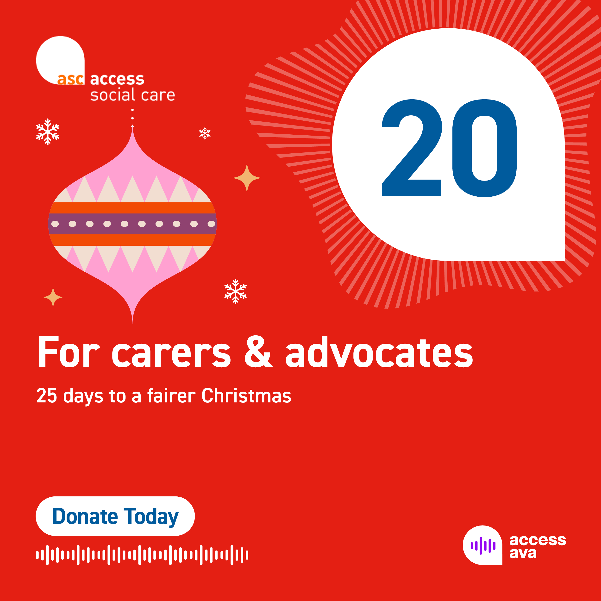 Day 20 - For Carers and Advocates
