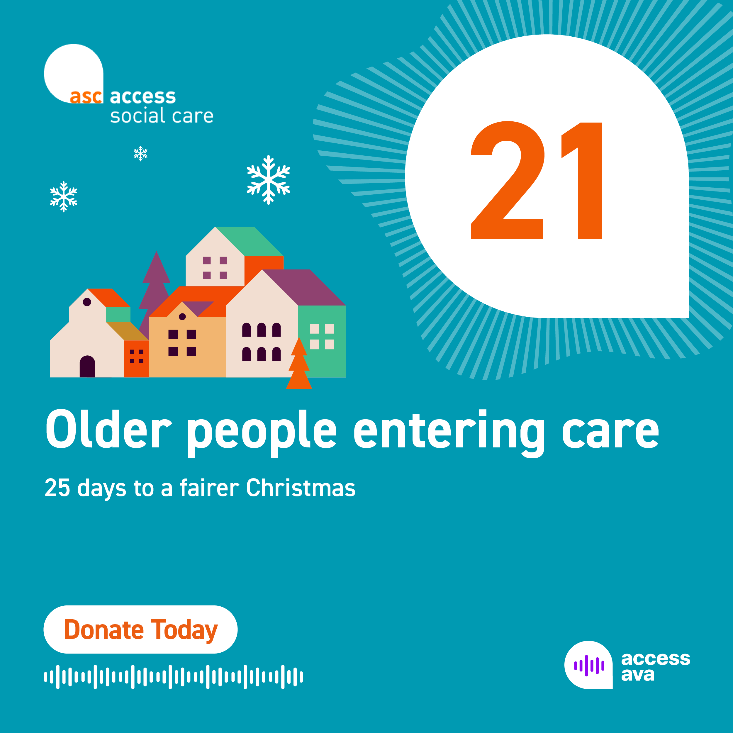 Day 21 - For Older People Entering Care. 