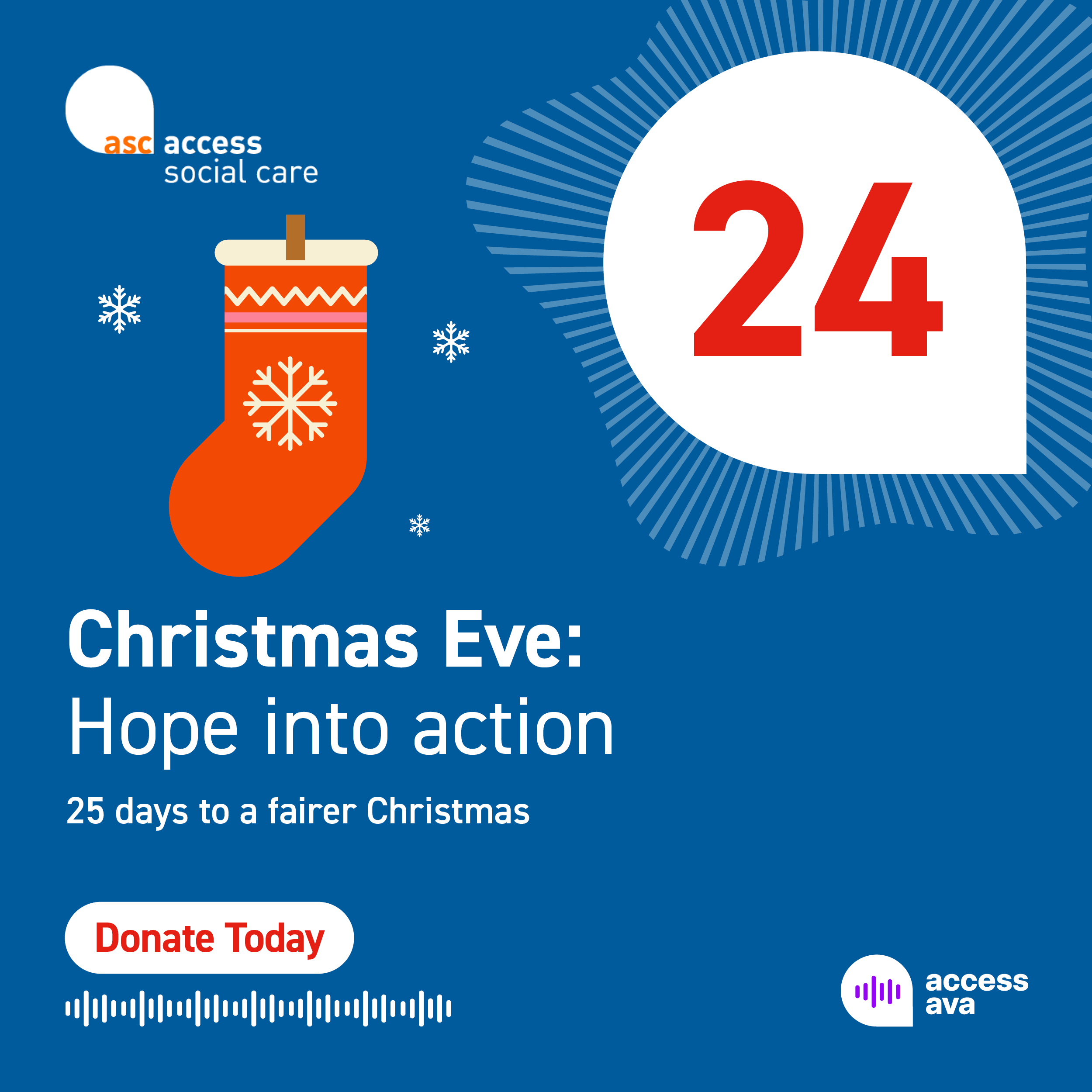 Day 24 - Christmas Eve: Hope into action