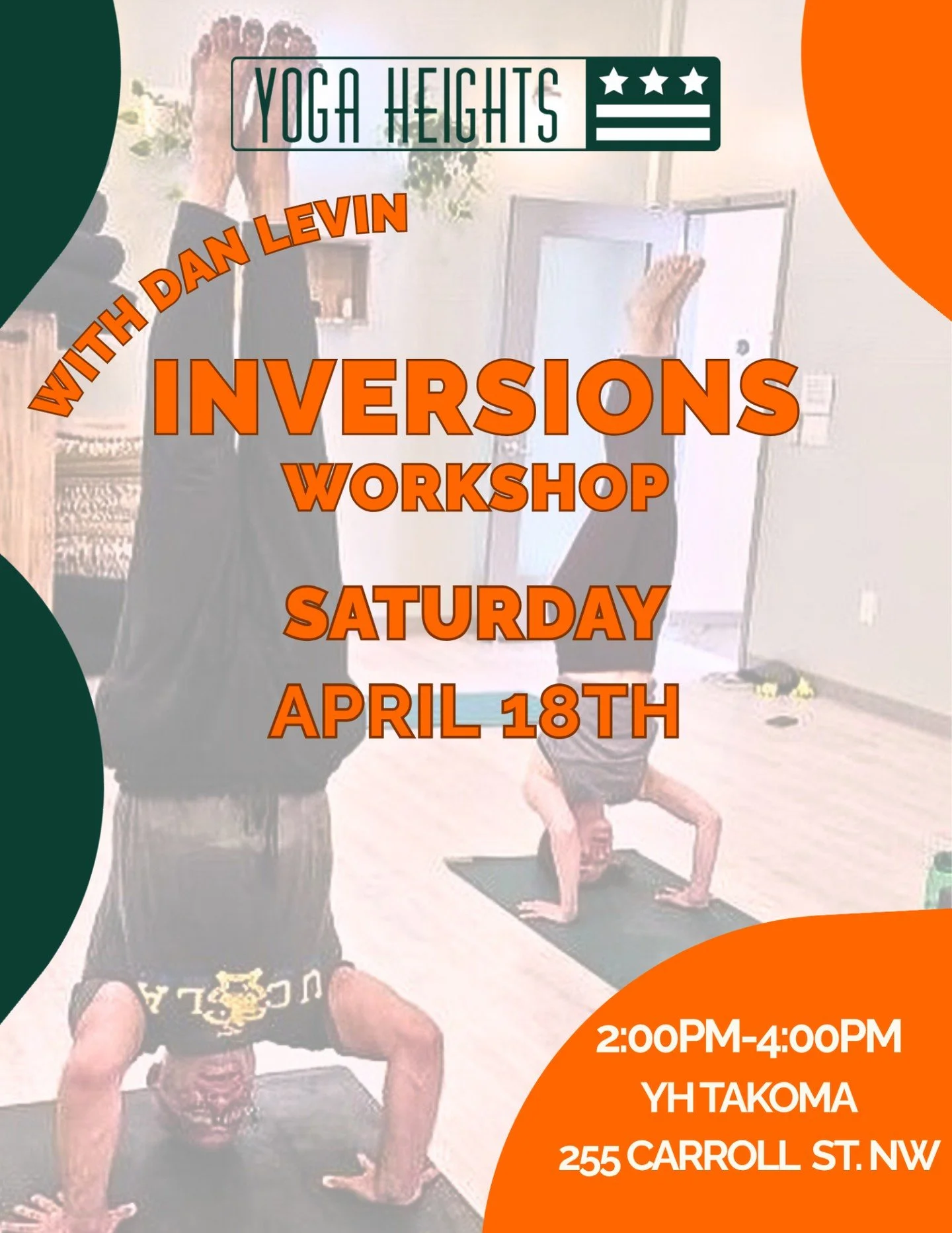 Join Dan Levin for a 2-hour workshop to take time to learn or review the alignment and practice of inversion poses in your yoga practice. We will focus on the shoulderstand, headstand, handstand, and forearm stand.

A recent published review of the s