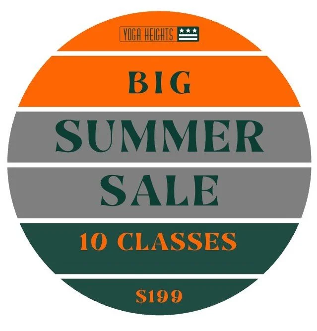 The Big Summer Sale is back! Get 10 classes for just $20 each! 

Stay cool, strong, balanced and happy all summer long with classes like Pilates, Barre, Strength &amp; Cardio, Yin, Restorative and ALLLLLLL the Yoga Flow you can handle!

Link in bio t
