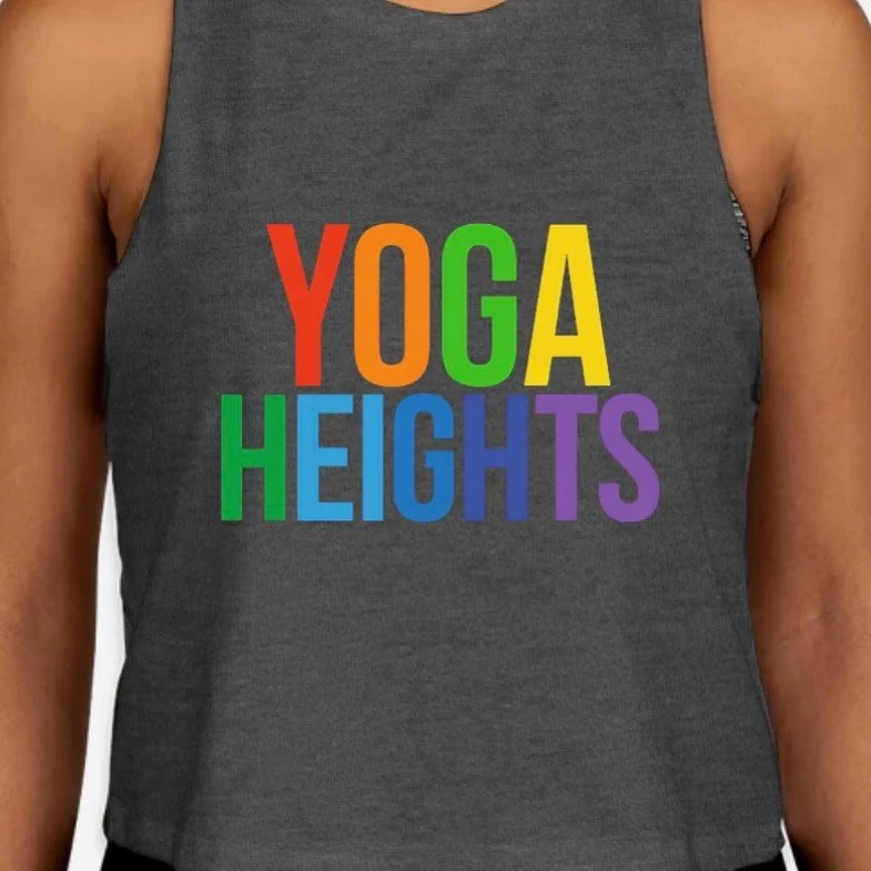 YH 💚 PRIDE! See you at FREE Queer Yoga tonight at 6:45pm at Yoga Heights Georgia Ave. And grab a cute little crop top to raise funds for @smyal_dmv while you&rsquo;re here!!