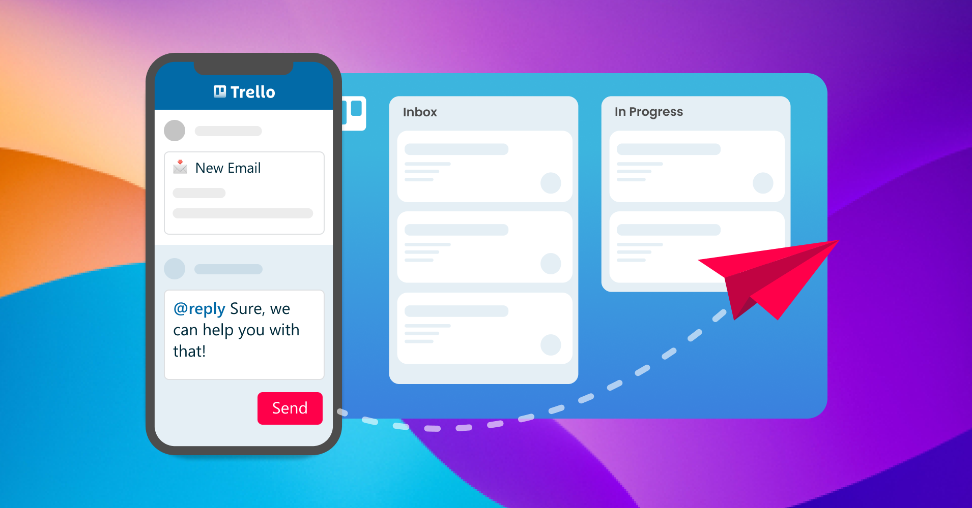 Send email from the Trello app