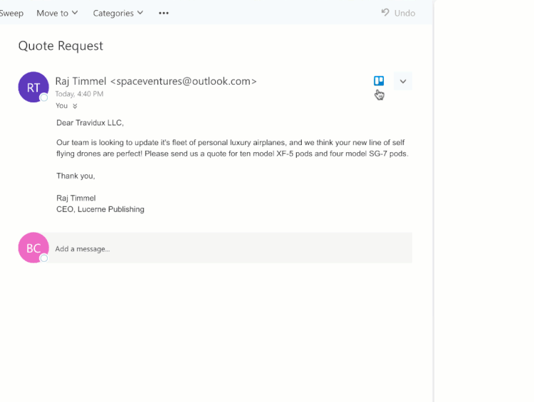 Integrate Outlook with Trello
