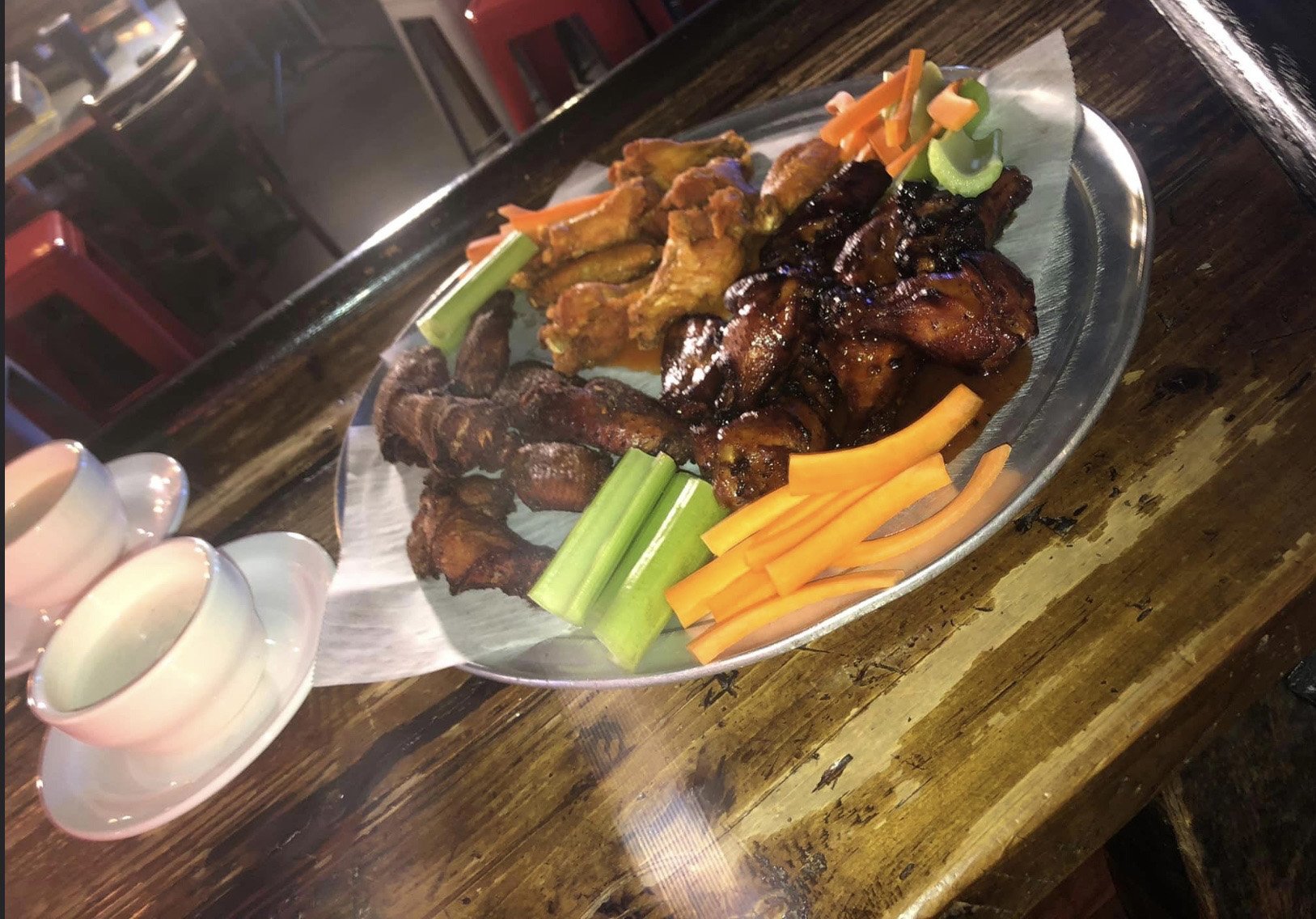 Bucket of Fried and Smoked Wings 