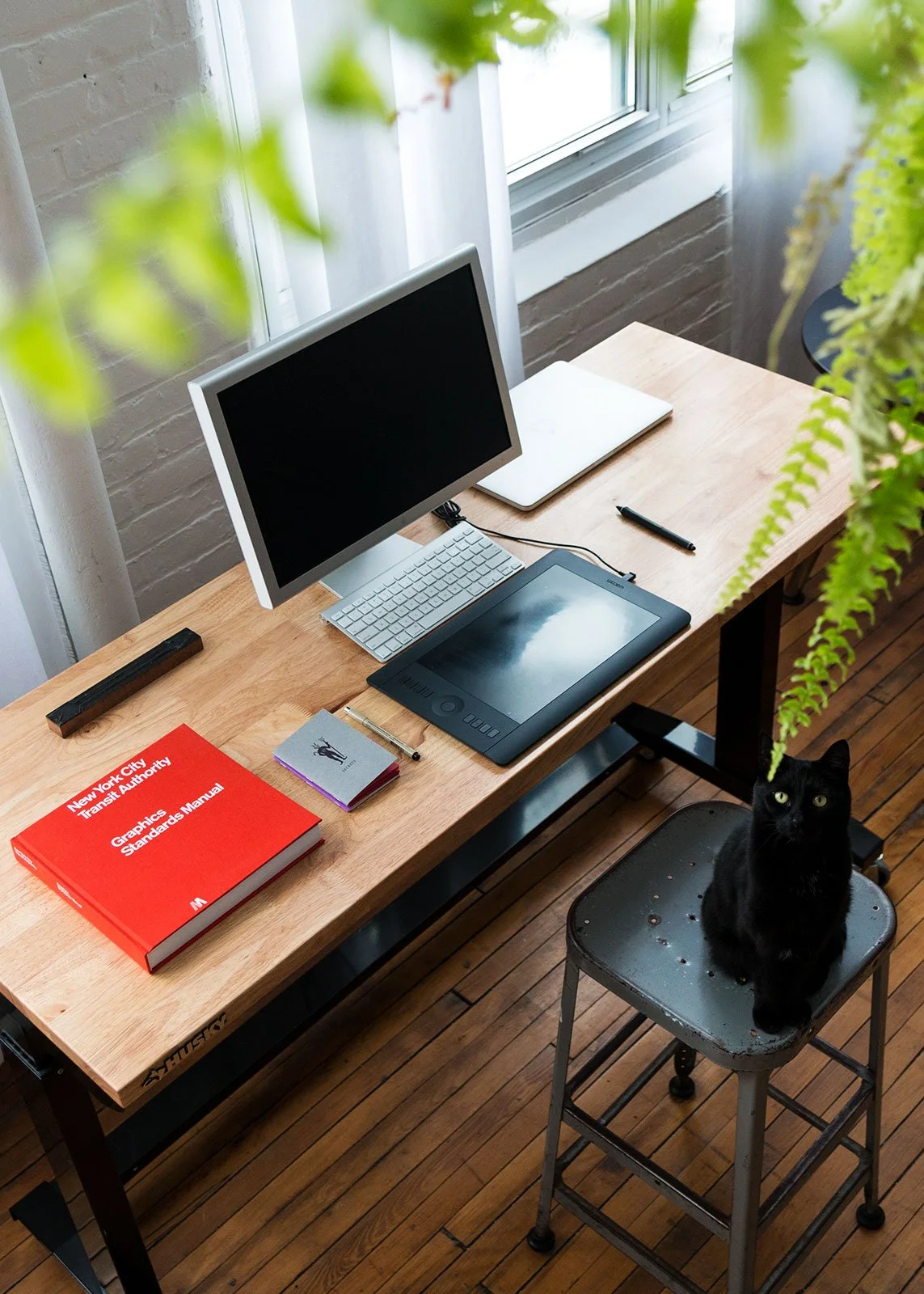 Graphic designer Work space and desk