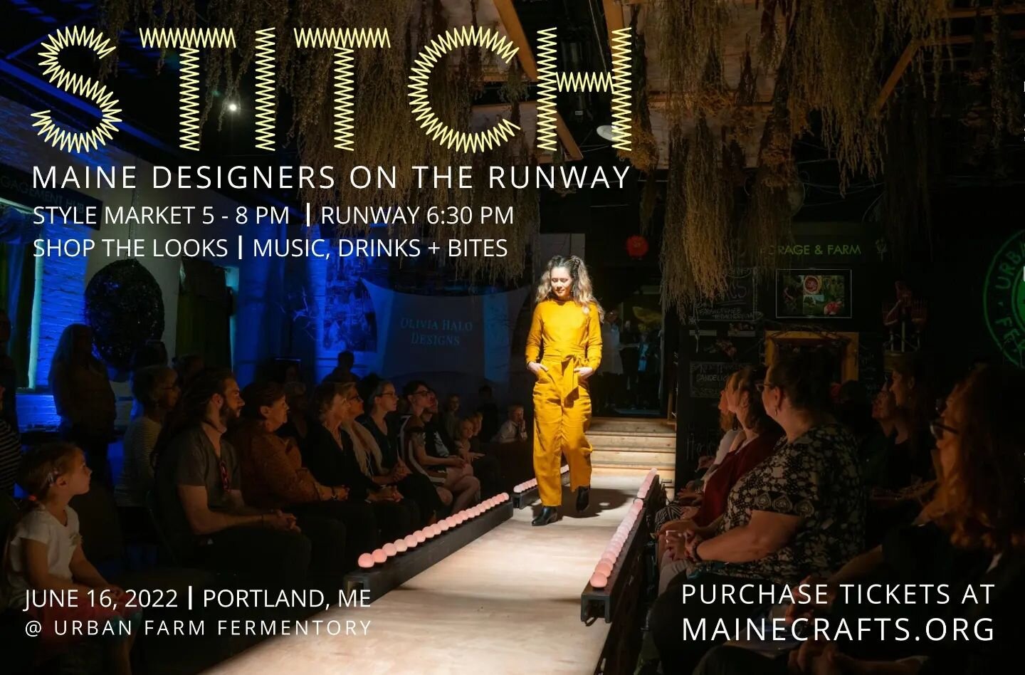 Join True Self artists at STITCH!

@maine_crafts_association has put together a killer show of Maine designers on the runway! Held at one of our favorite venues @fermentory (Urban Farm Fermentory), this is a show you don't want to miss!

Join True Se