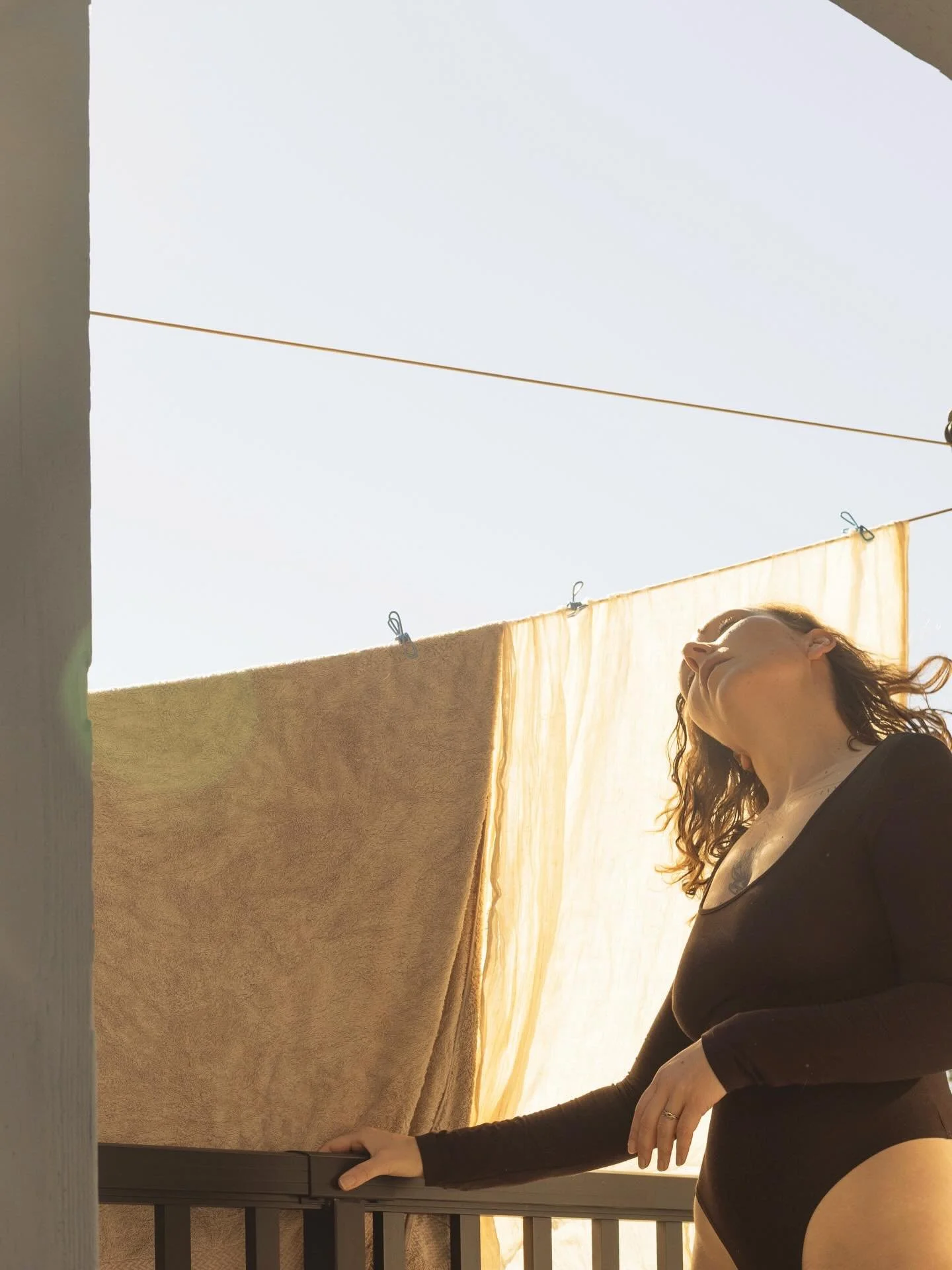 🌞

Warm glow from the inside 
As I share that this merch piece is now available for pre-order in my wee online store 

The Bare Truth Bodysuit - 

made for your sensuous moments in movement, stillness and reconnection 

Designed with Love by me, 
Ma