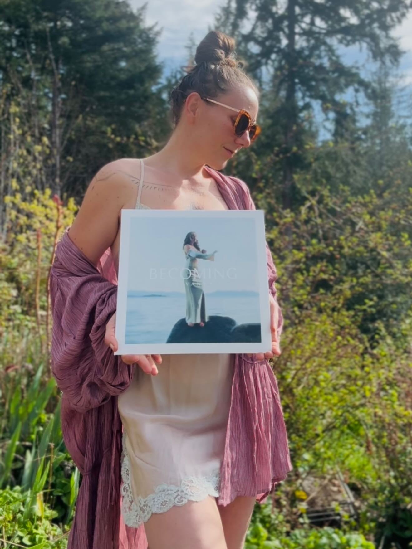 🌷 happy 2 year birthday to the &ldquo;Becoming&rdquo; album 🌷

Did you know that this bebe is in *gold* vinyl and available for order? (Link in Bio, ya knowww) 

It&rsquo;s pretty exciting to witness this process ~
from a spark of inspiration, 
to 