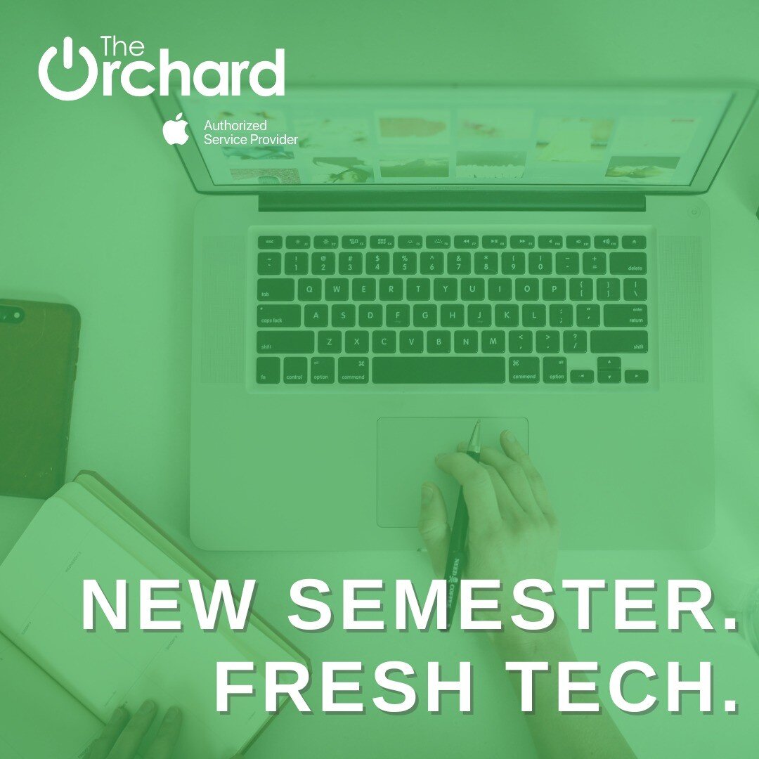 Make sure you're tech-ready for the Fall semester! 💻📚

We have everything you need to prep your tech for success:
✅ Orchard Certified Preowned Apple Devices
✅ Hardware Upgrades &amp; Software Updates
✅ Detail Cleanings
✅ Tech Accessories &amp; more