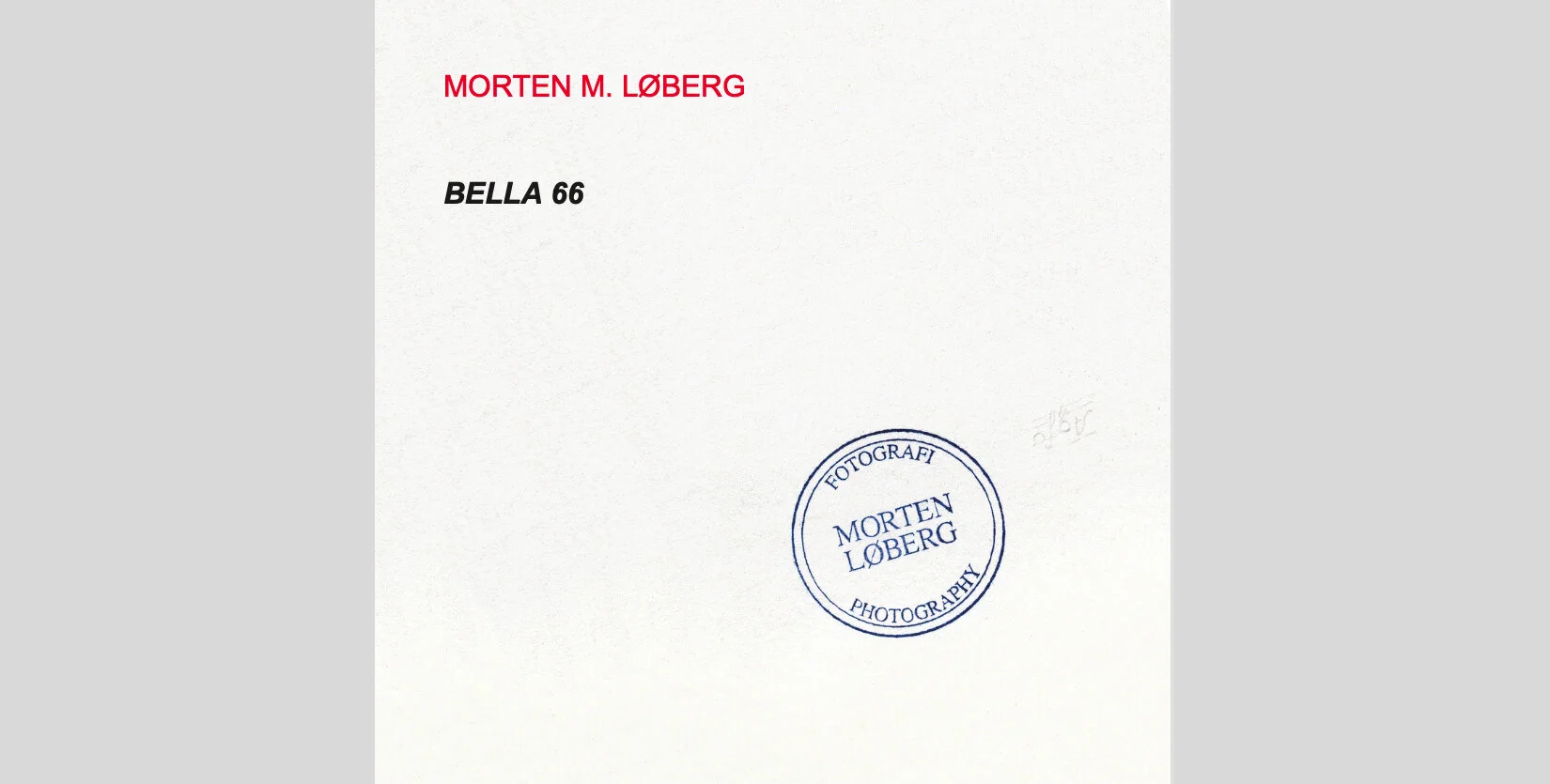 Bella 66 – Et liv med fotografi